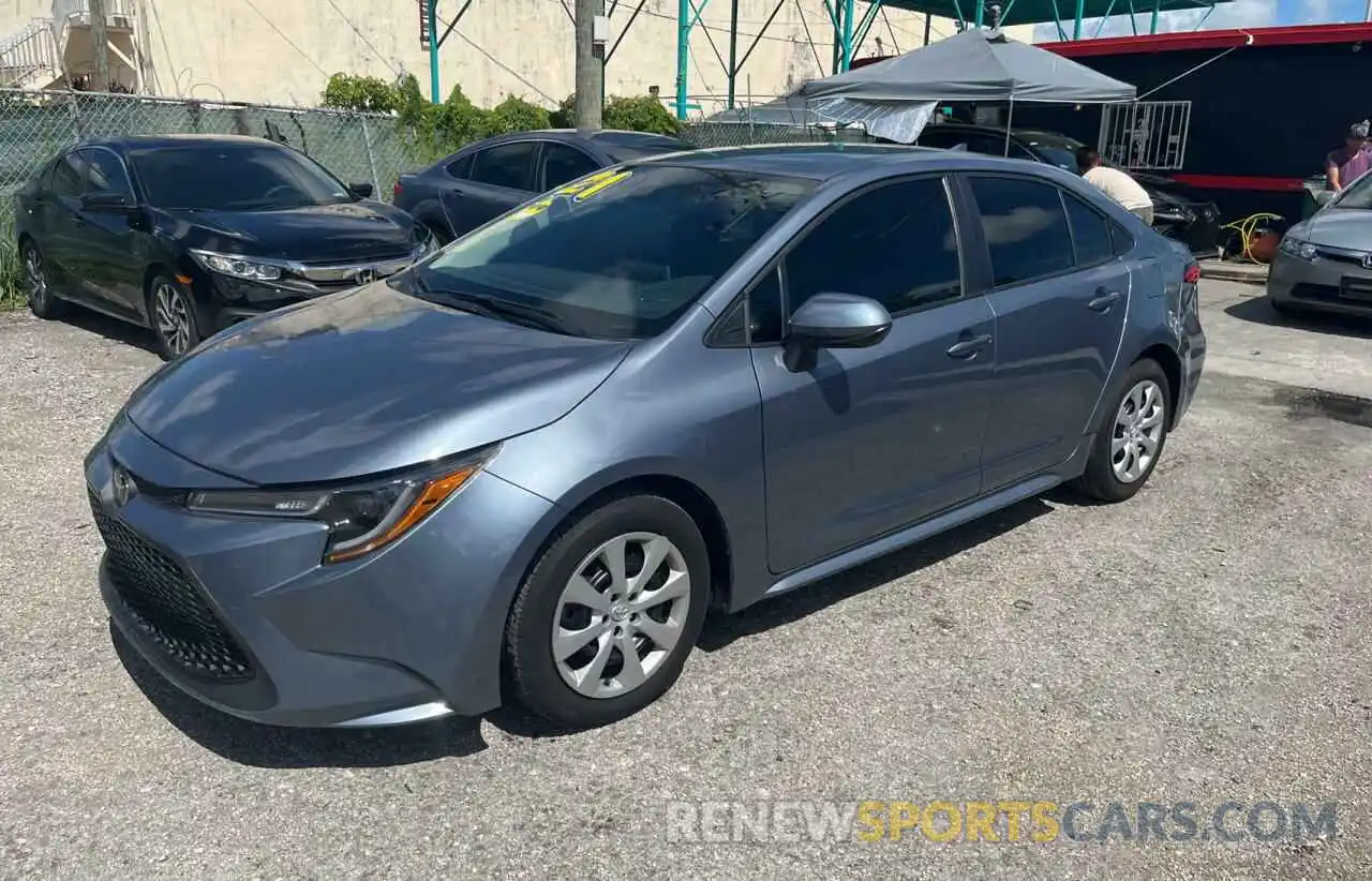 2 Photograph of a damaged car 5YFEPMAE1MP228863 TOYOTA COROLLA 2021