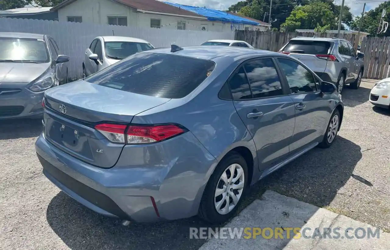 4 Photograph of a damaged car 5YFEPMAE1MP228863 TOYOTA COROLLA 2021