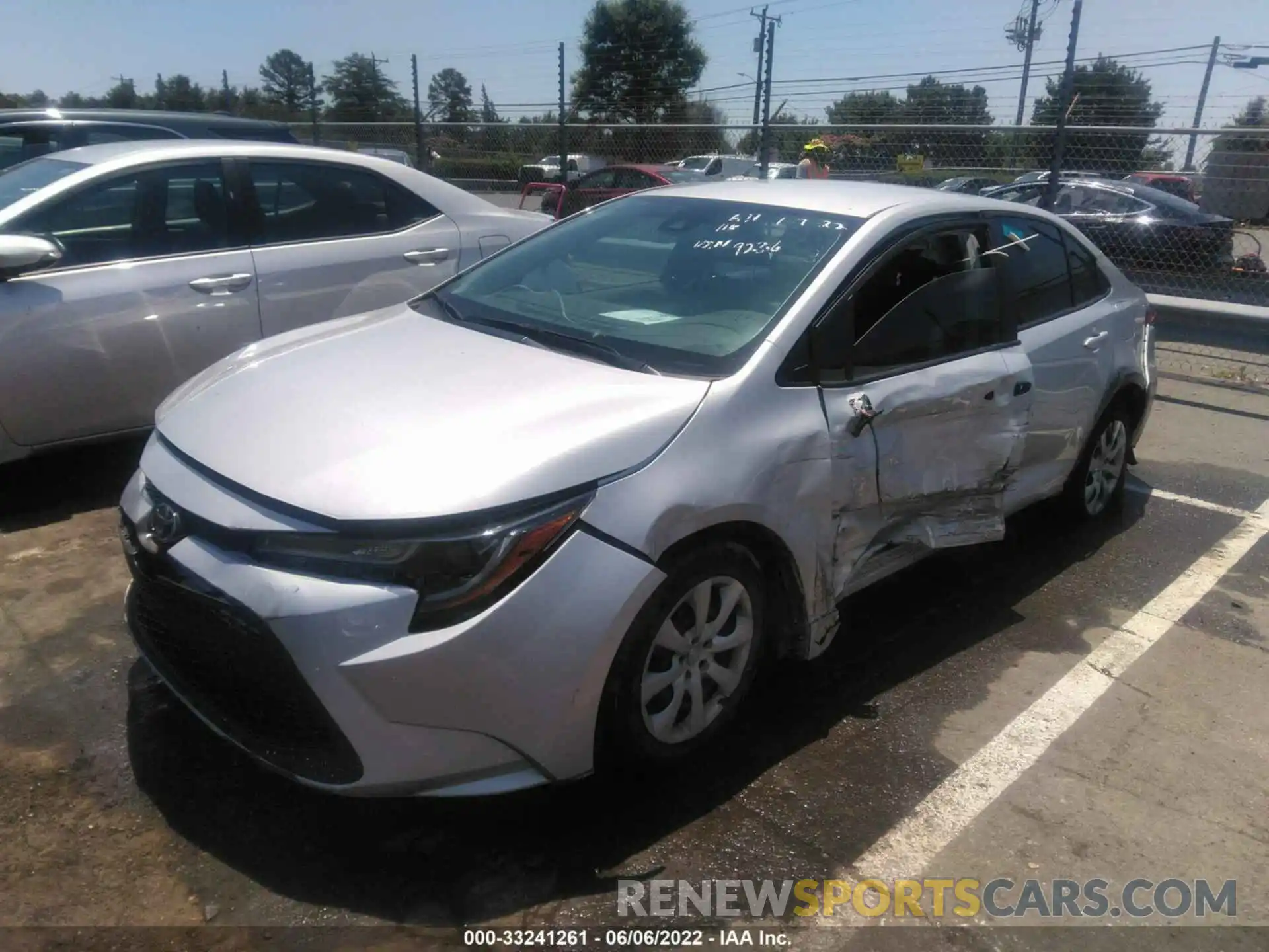 2 Photograph of a damaged car 5YFEPMAE1MP229236 TOYOTA COROLLA 2021