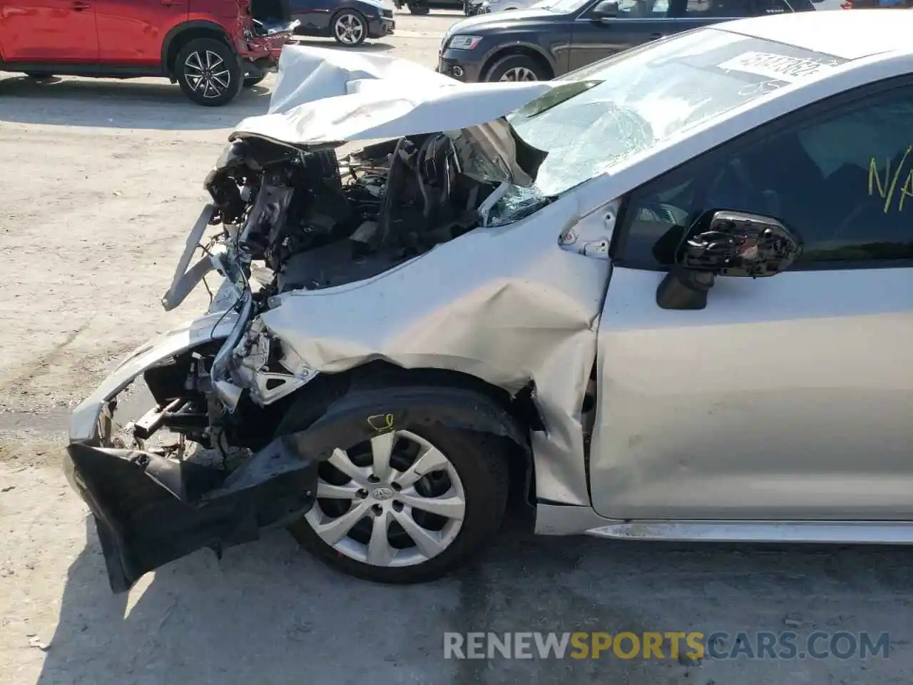 9 Photograph of a damaged car 5YFEPMAE1MP229589 TOYOTA COROLLA 2021