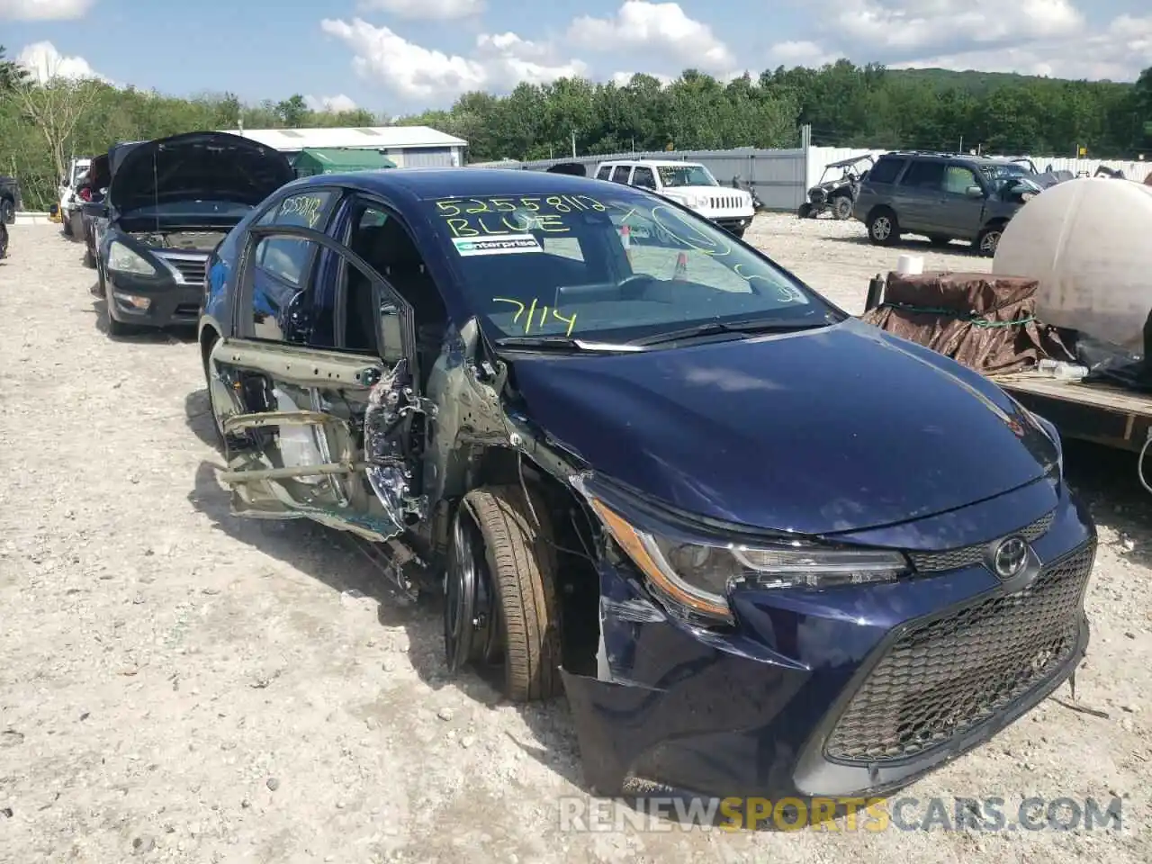 1 Photograph of a damaged car 5YFEPMAE1MP229866 TOYOTA COROLLA 2021