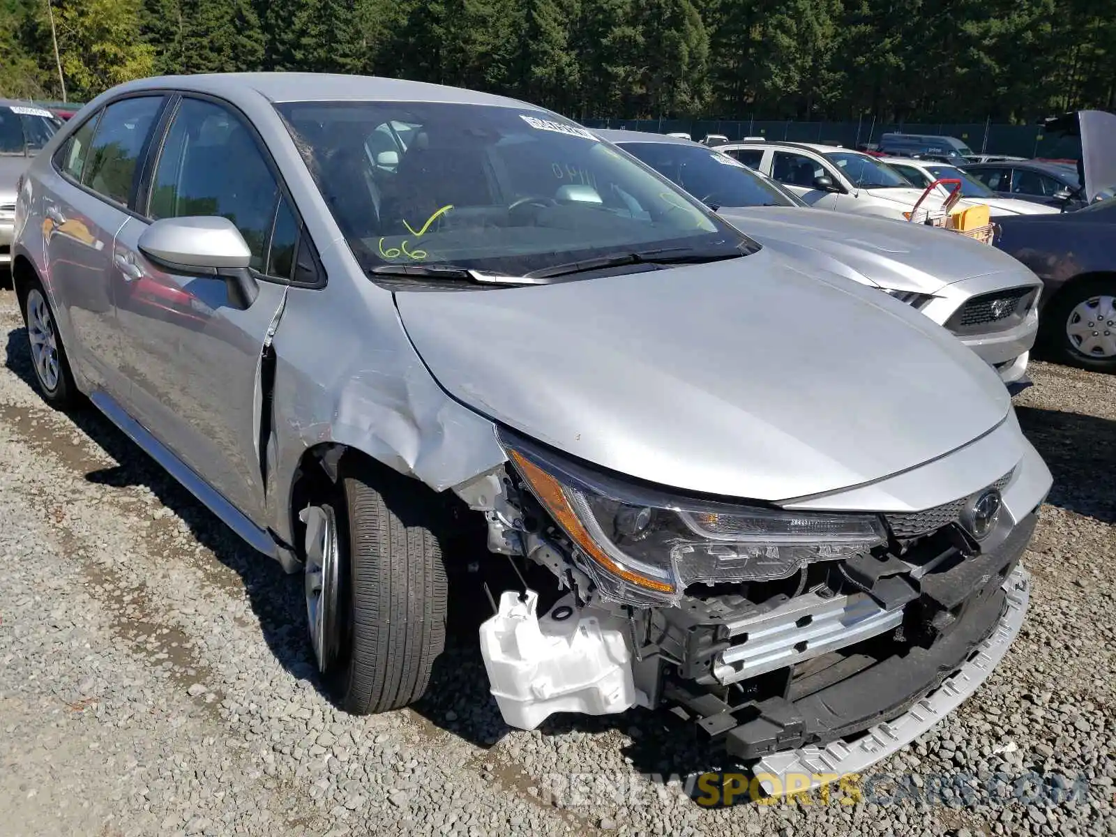 1 Photograph of a damaged car 5YFEPMAE1MP230192 TOYOTA COROLLA 2021