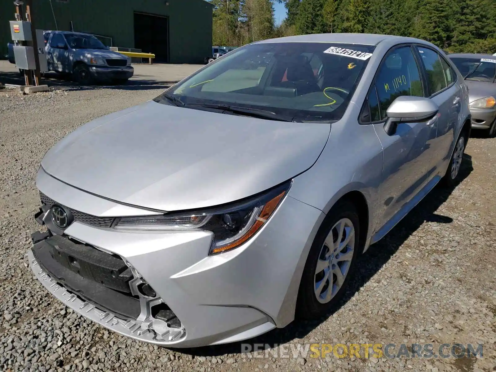 2 Photograph of a damaged car 5YFEPMAE1MP230192 TOYOTA COROLLA 2021