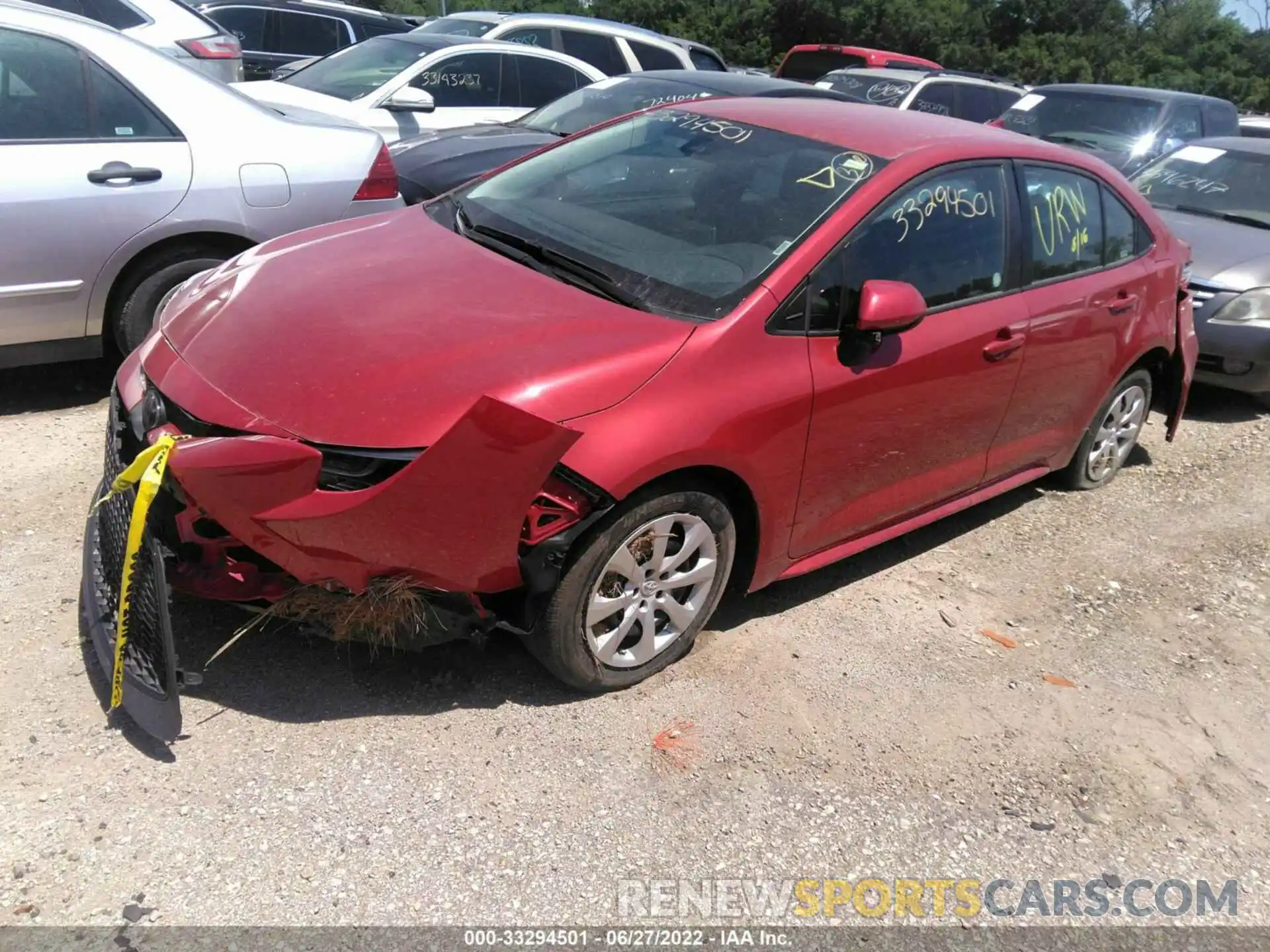 2 Photograph of a damaged car 5YFEPMAE1MP230631 TOYOTA COROLLA 2021