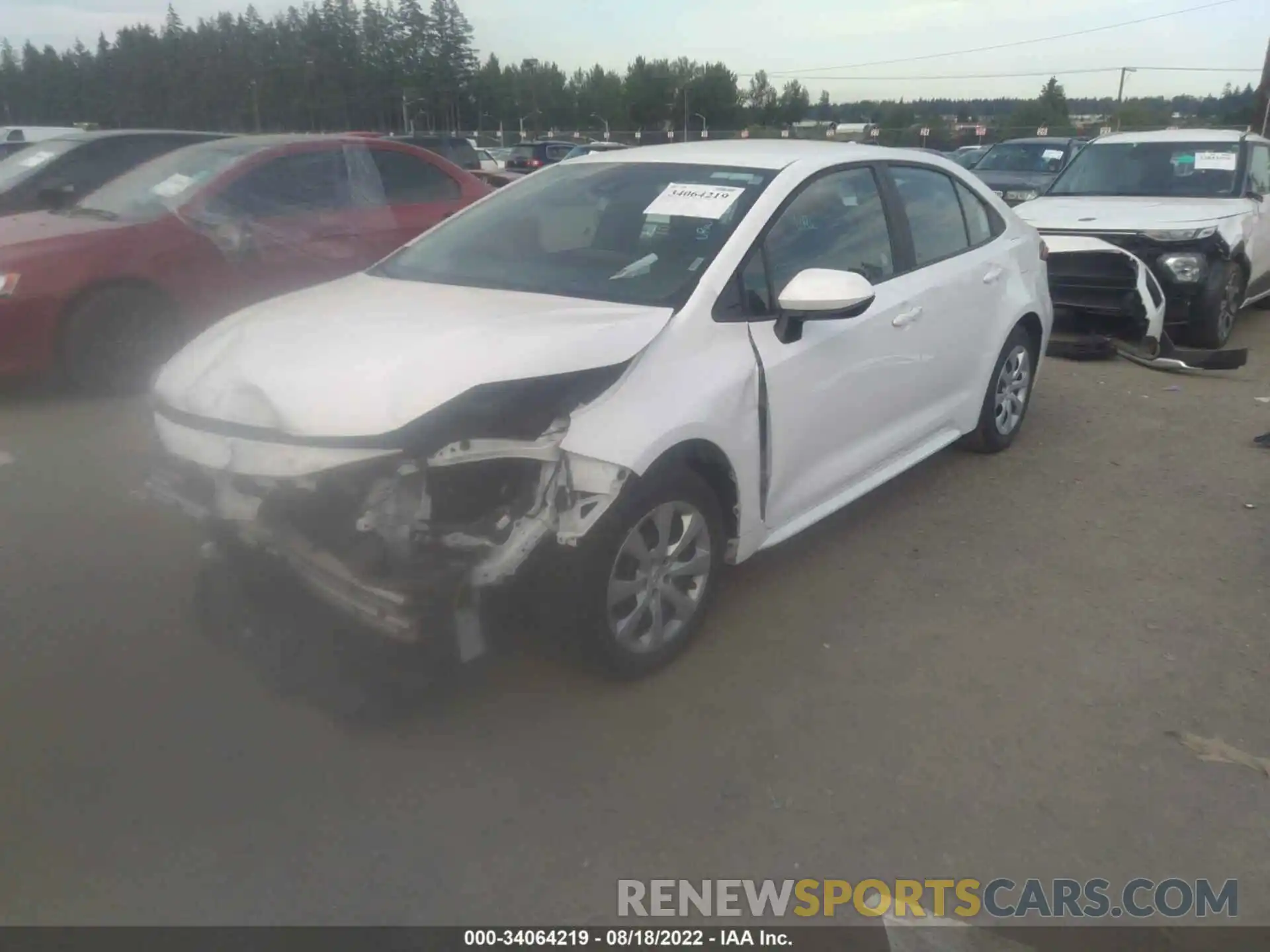 2 Photograph of a damaged car 5YFEPMAE1MP230645 TOYOTA COROLLA 2021