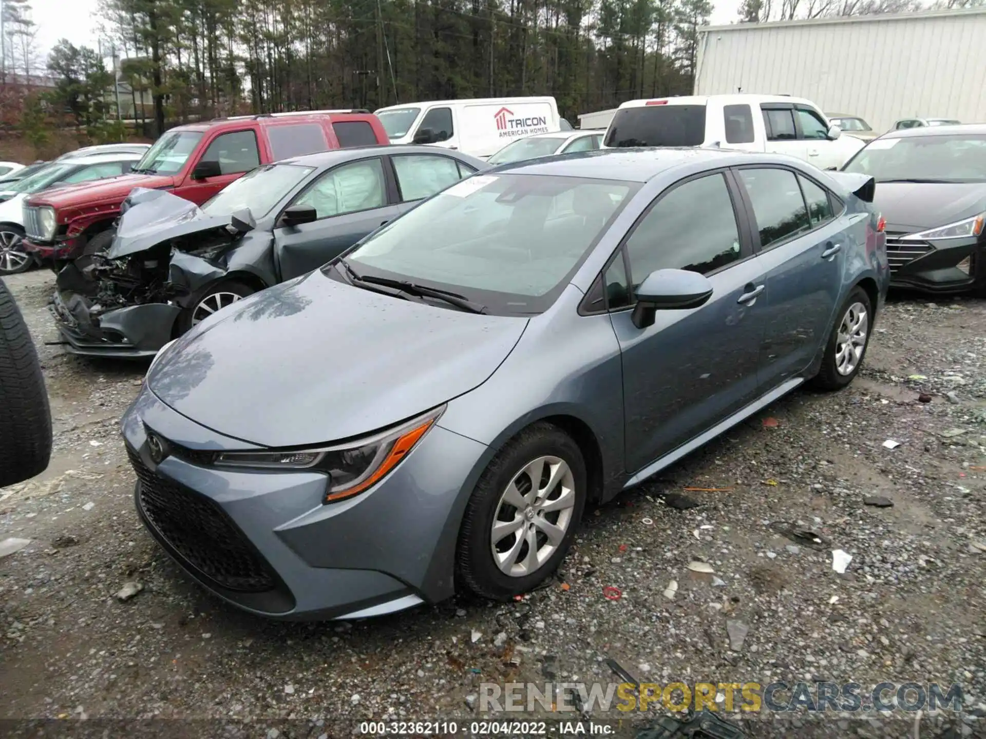 2 Photograph of a damaged car 5YFEPMAE1MP232640 TOYOTA COROLLA 2021