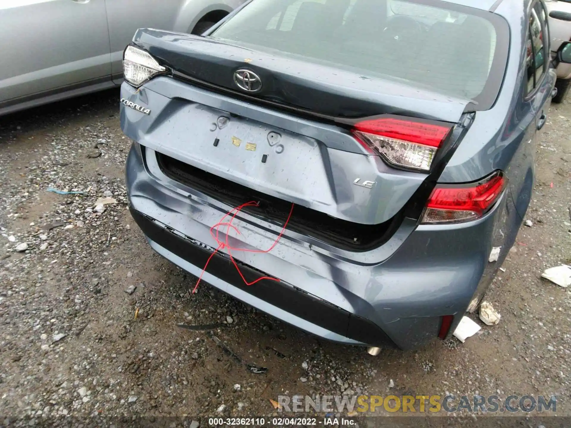 6 Photograph of a damaged car 5YFEPMAE1MP232640 TOYOTA COROLLA 2021