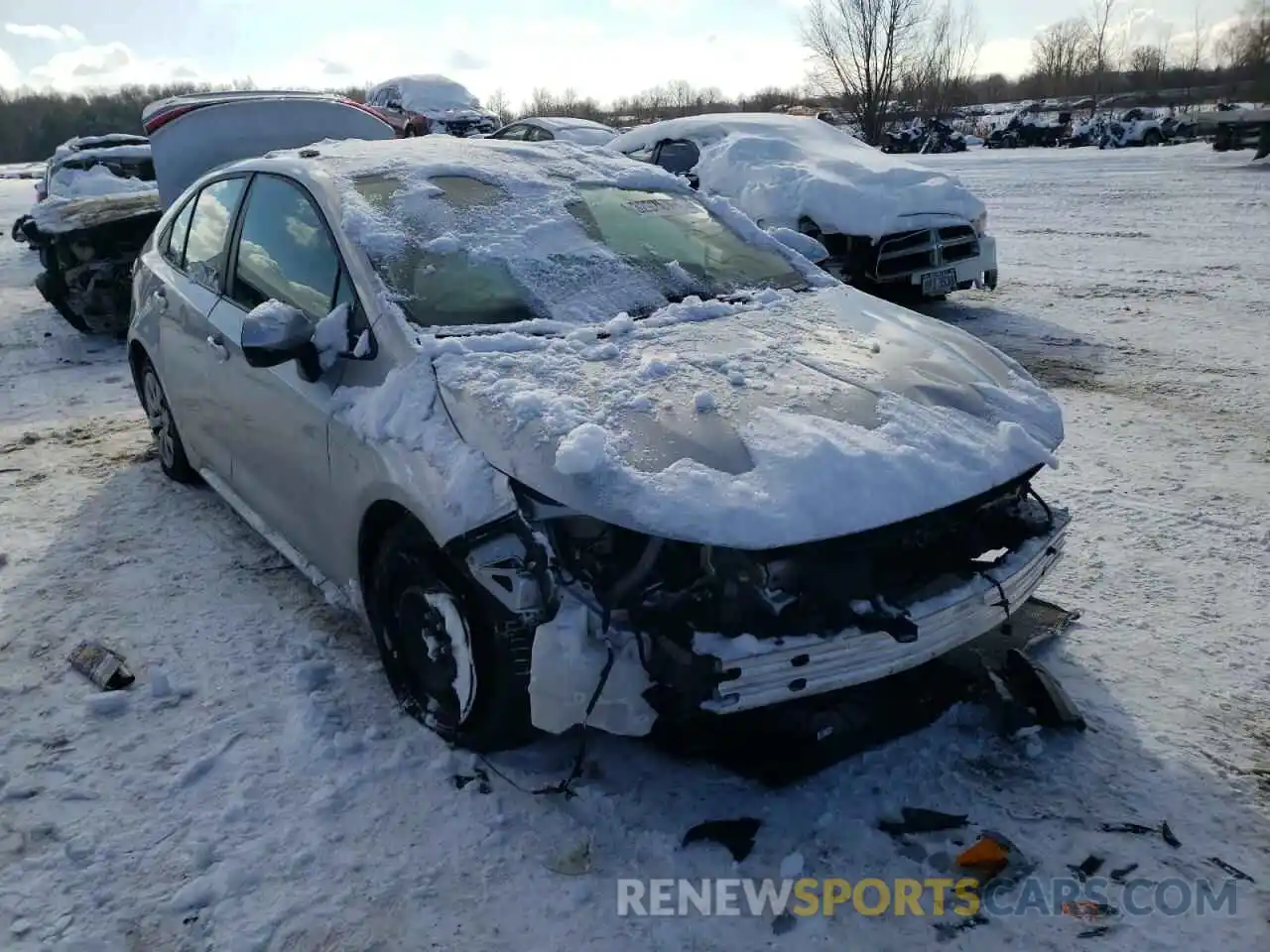 1 Photograph of a damaged car 5YFEPMAE1MP234159 TOYOTA COROLLA 2021