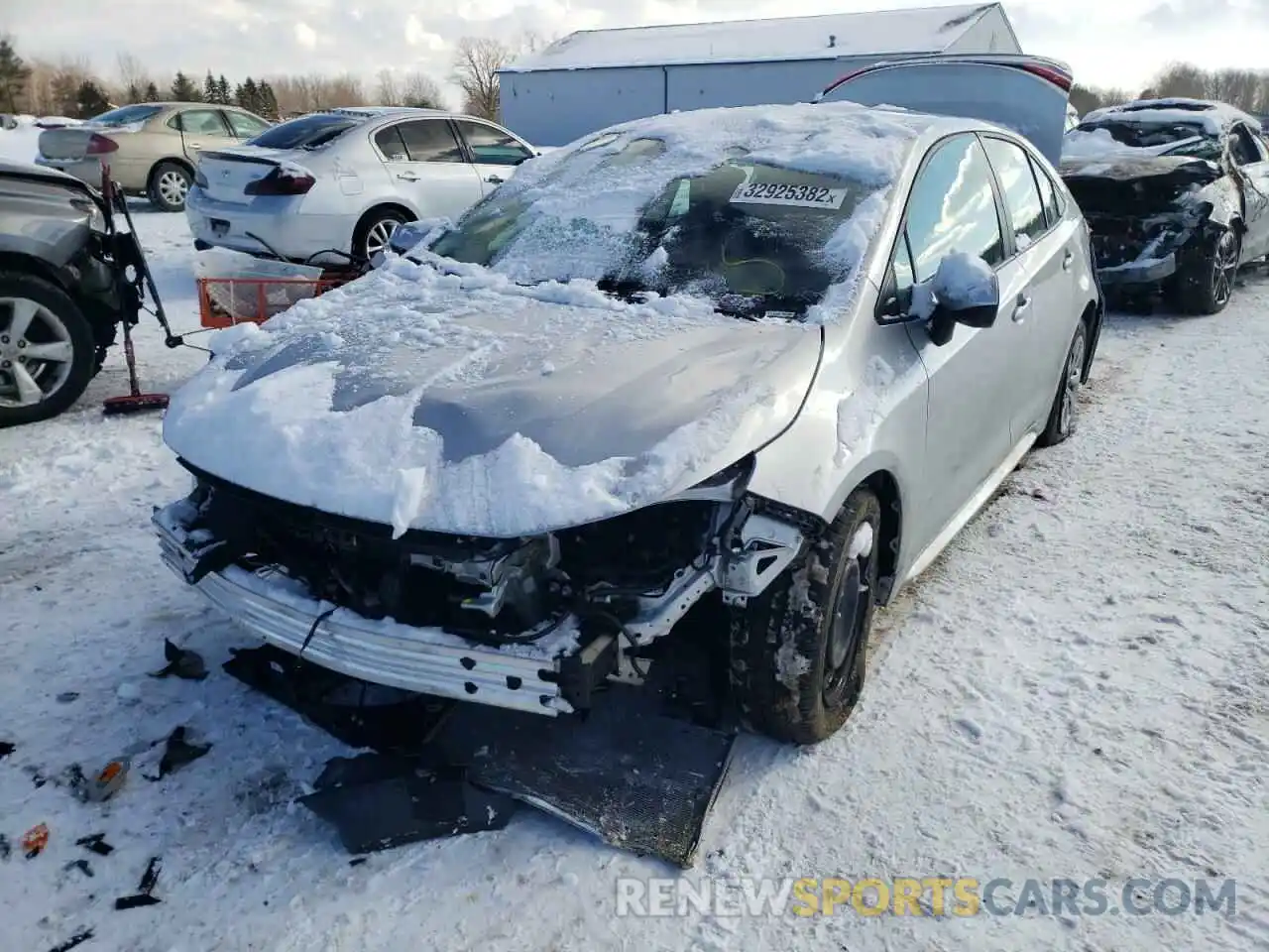 2 Photograph of a damaged car 5YFEPMAE1MP234159 TOYOTA COROLLA 2021