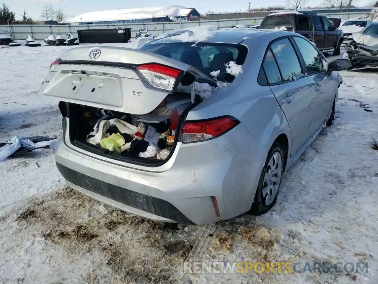 4 Photograph of a damaged car 5YFEPMAE1MP234159 TOYOTA COROLLA 2021