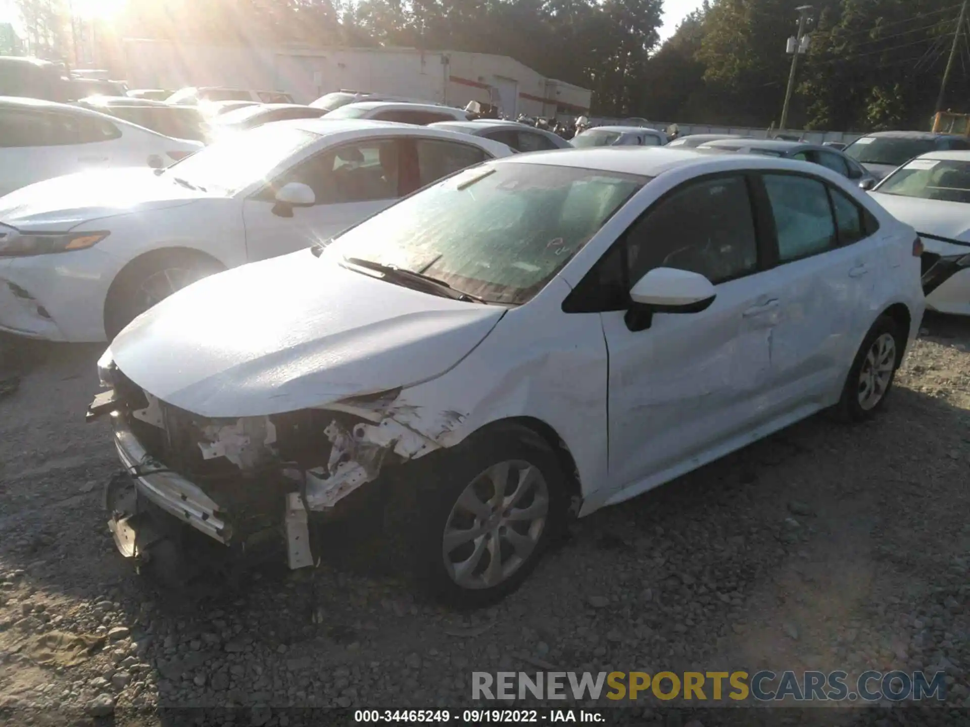 2 Photograph of a damaged car 5YFEPMAE1MP234680 TOYOTA COROLLA 2021