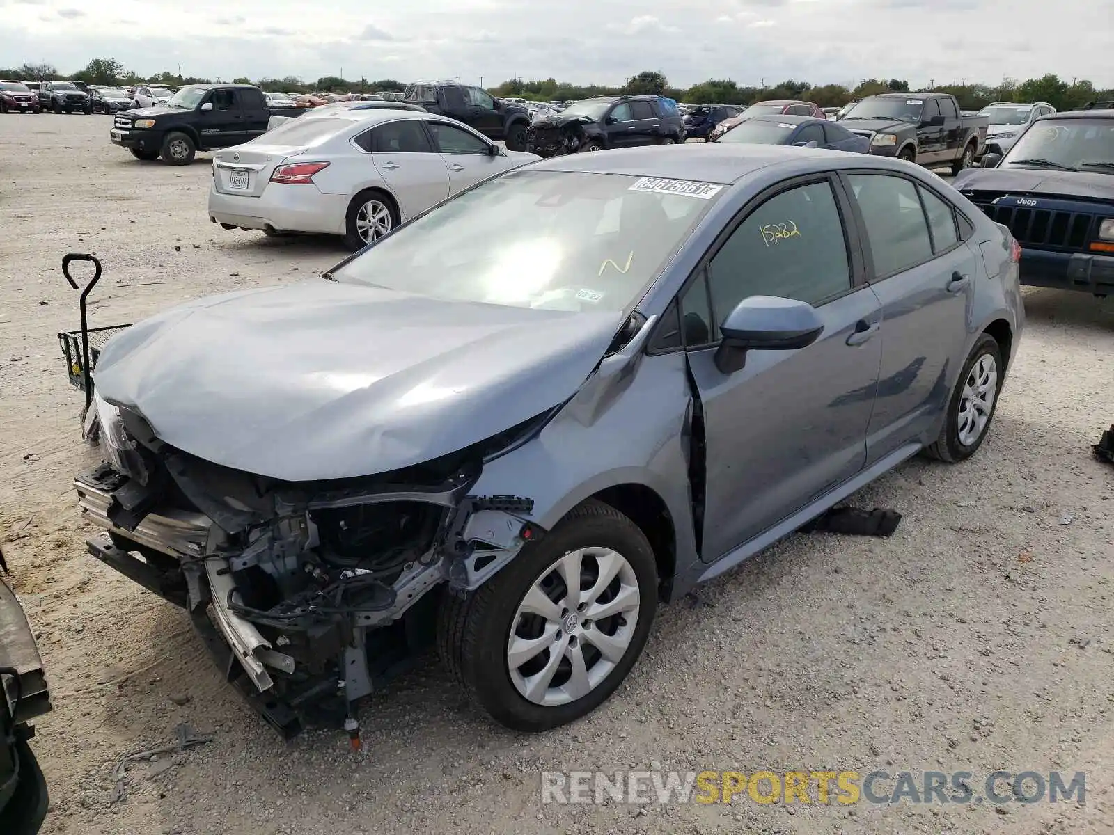 2 Photograph of a damaged car 5YFEPMAE1MP235179 TOYOTA COROLLA 2021