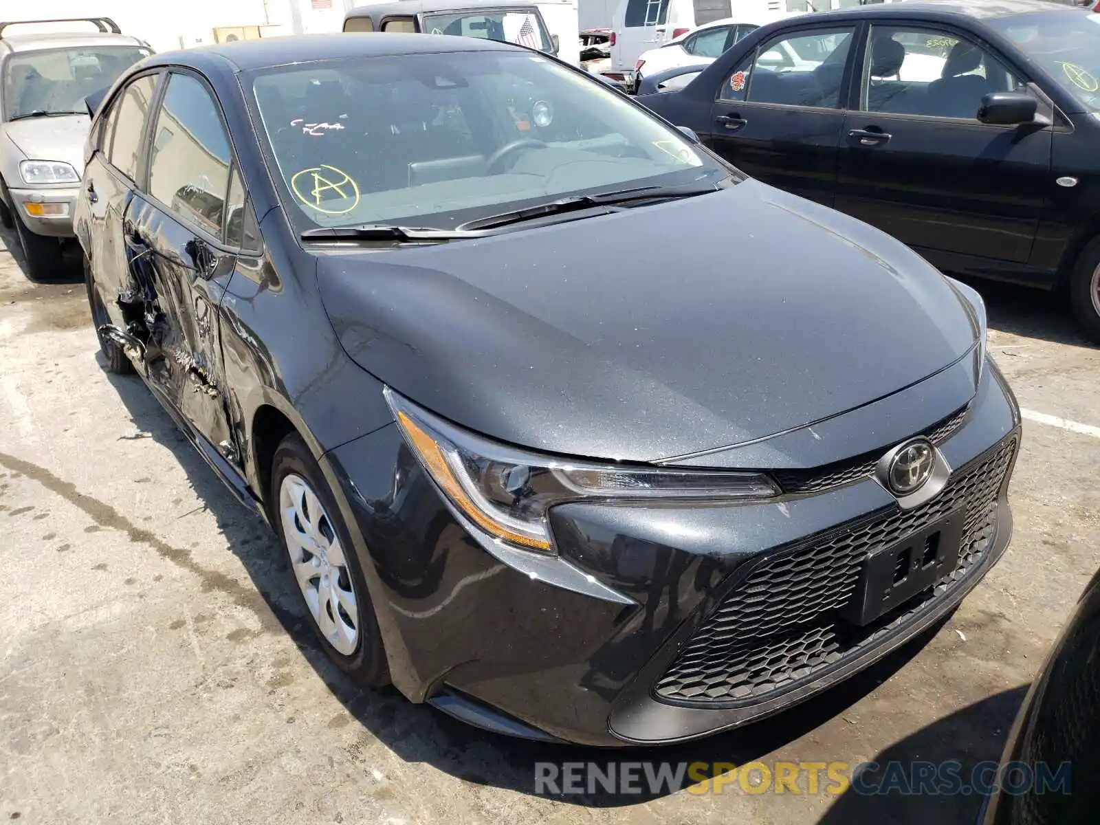 1 Photograph of a damaged car 5YFEPMAE1MP236185 TOYOTA COROLLA 2021