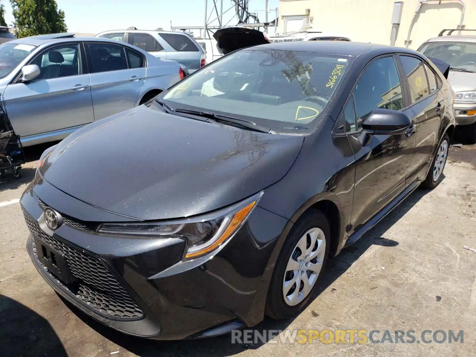 2 Photograph of a damaged car 5YFEPMAE1MP236185 TOYOTA COROLLA 2021