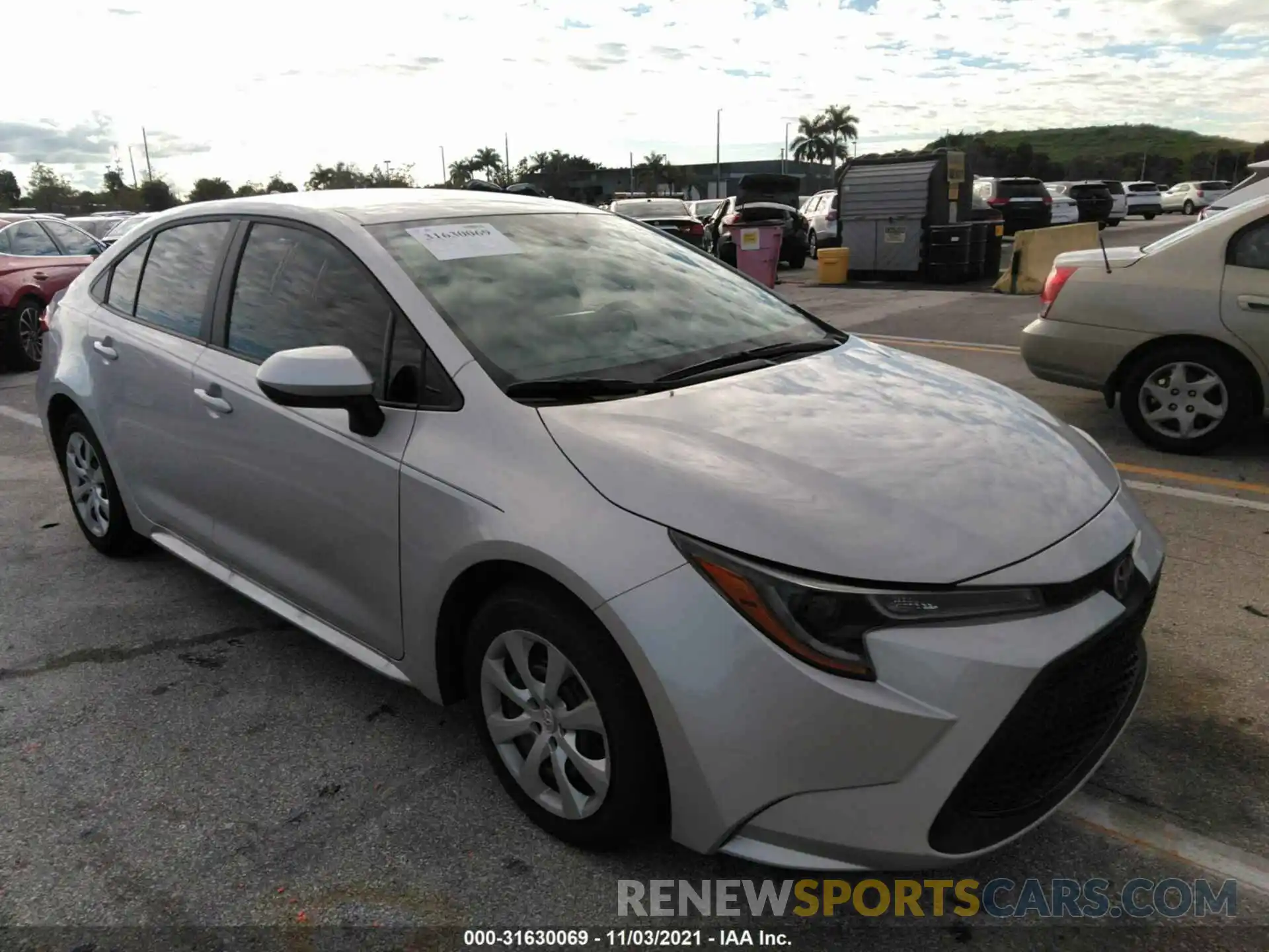 1 Photograph of a damaged car 5YFEPMAE1MP237336 TOYOTA COROLLA 2021