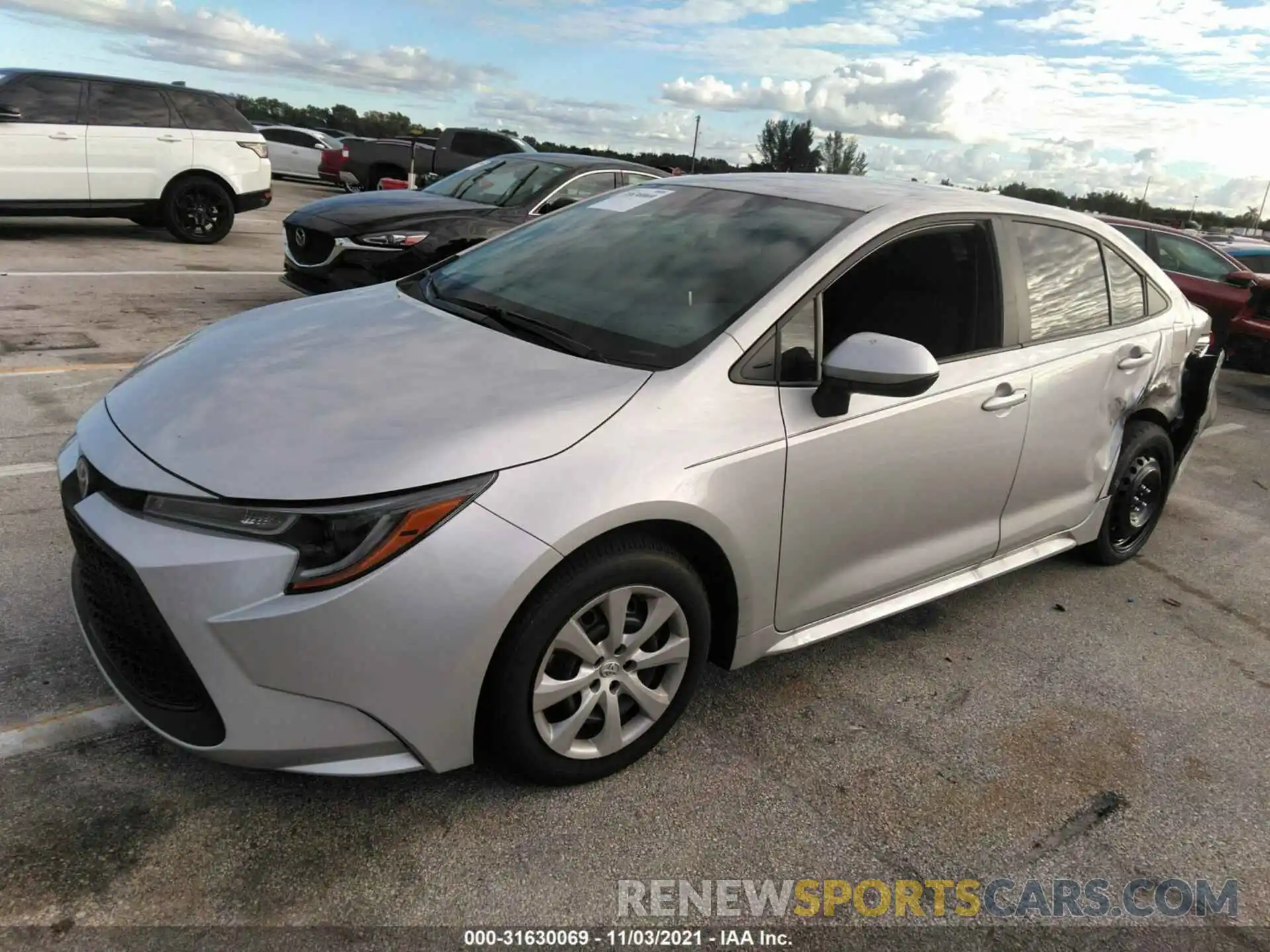 2 Photograph of a damaged car 5YFEPMAE1MP237336 TOYOTA COROLLA 2021