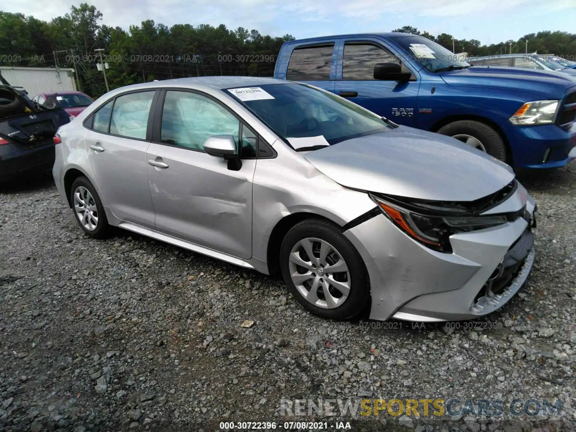 1 Photograph of a damaged car 5YFEPMAE1MP240026 TOYOTA COROLLA 2021