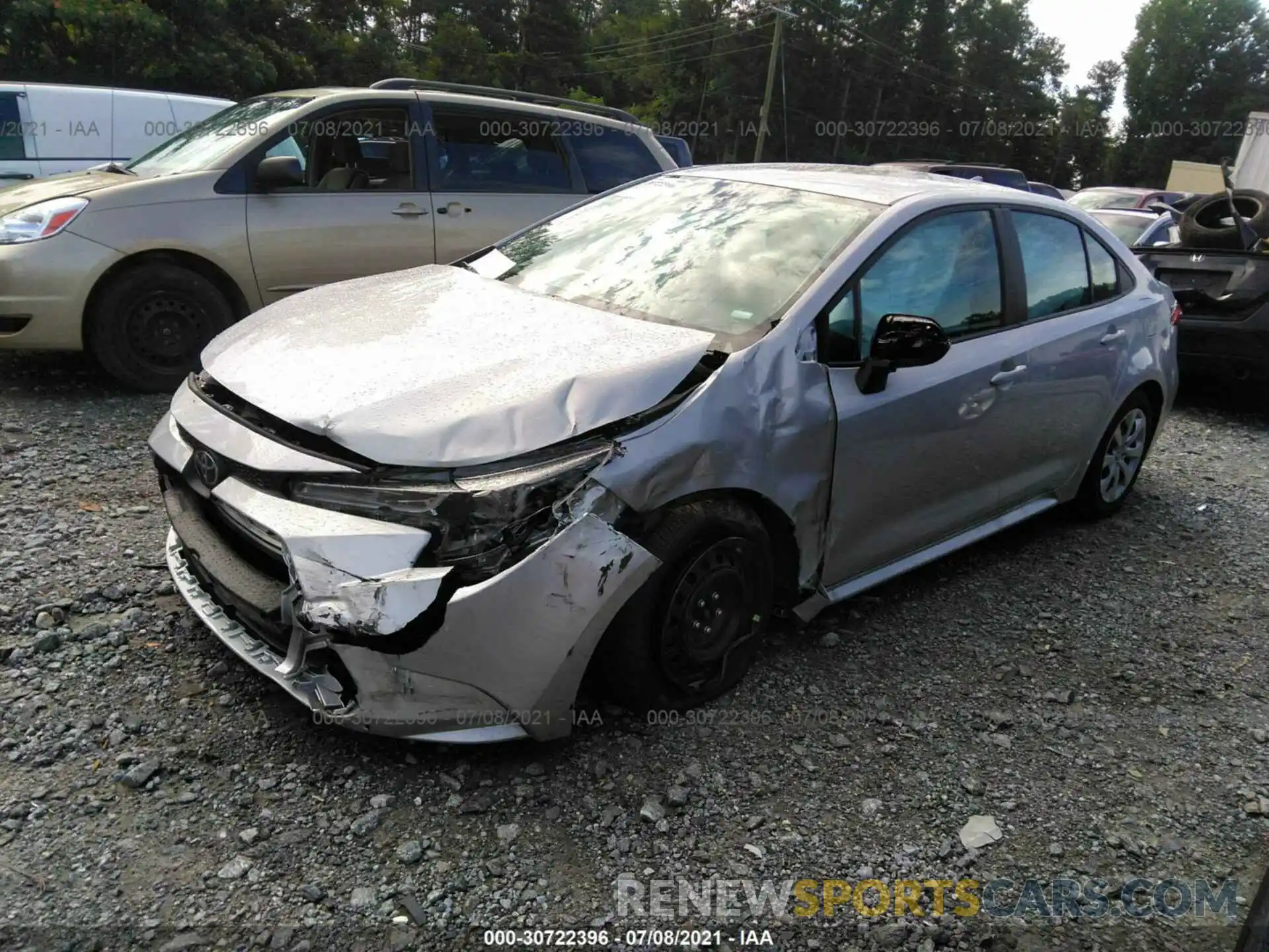 2 Photograph of a damaged car 5YFEPMAE1MP240026 TOYOTA COROLLA 2021