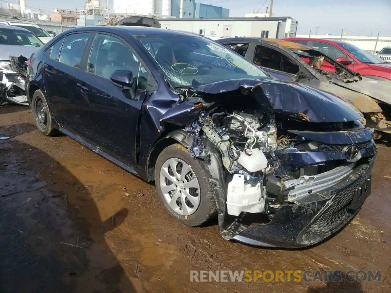 1 Photograph of a damaged car 5YFEPMAE1MP240513 TOYOTA COROLLA 2021