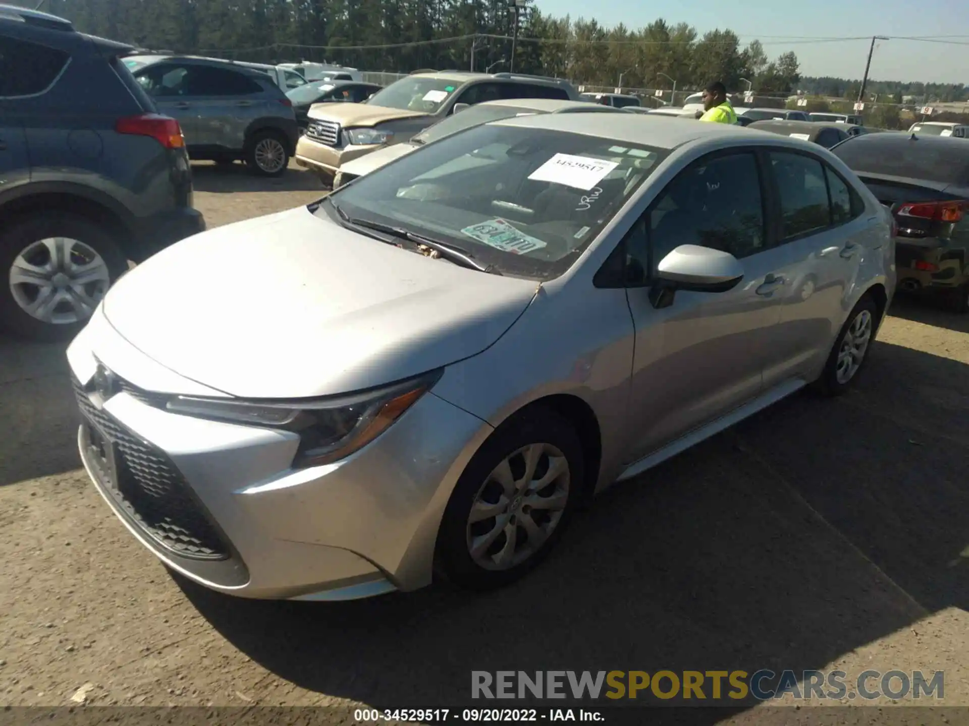 2 Photograph of a damaged car 5YFEPMAE1MP241998 TOYOTA COROLLA 2021