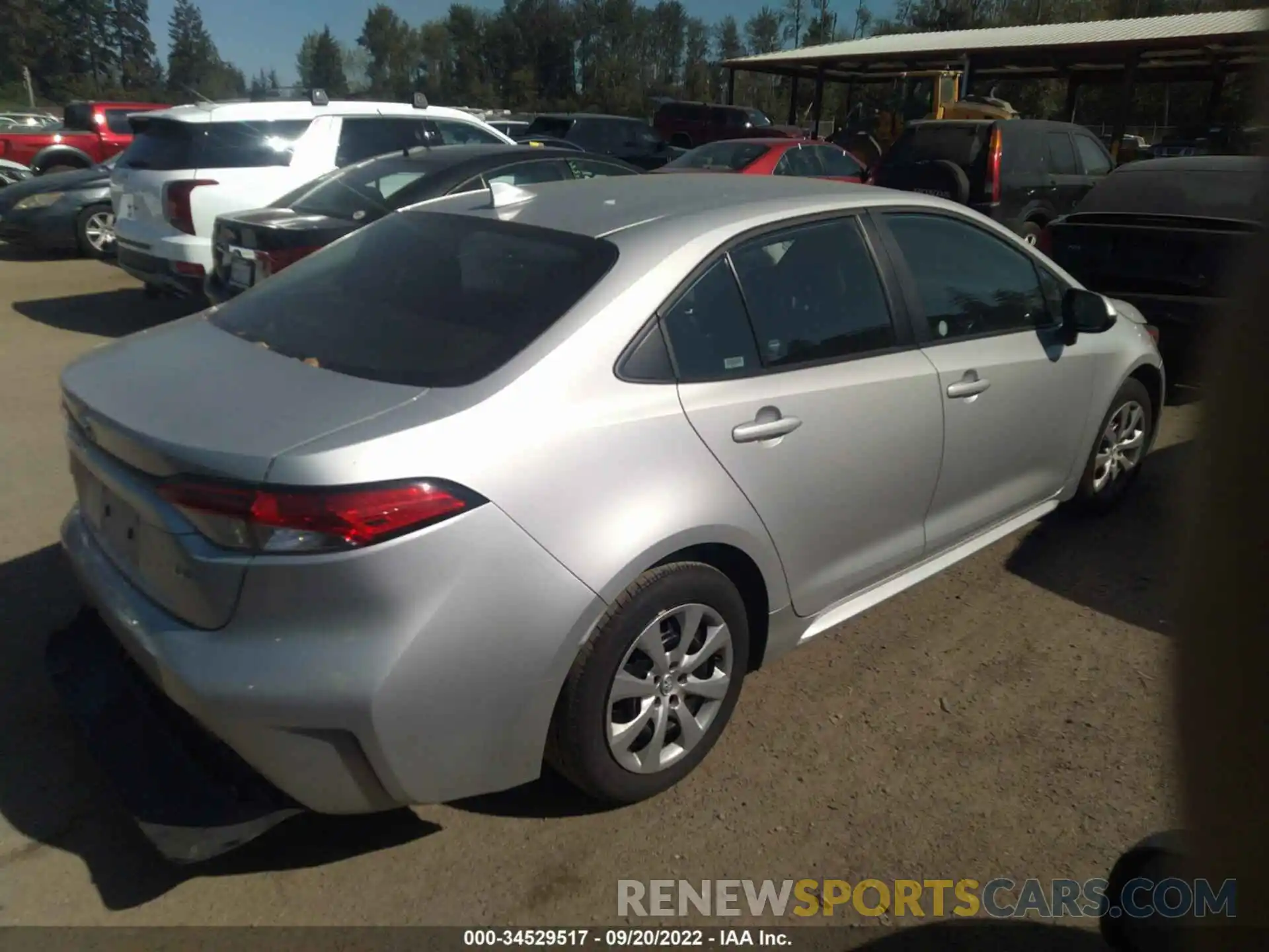 4 Photograph of a damaged car 5YFEPMAE1MP241998 TOYOTA COROLLA 2021