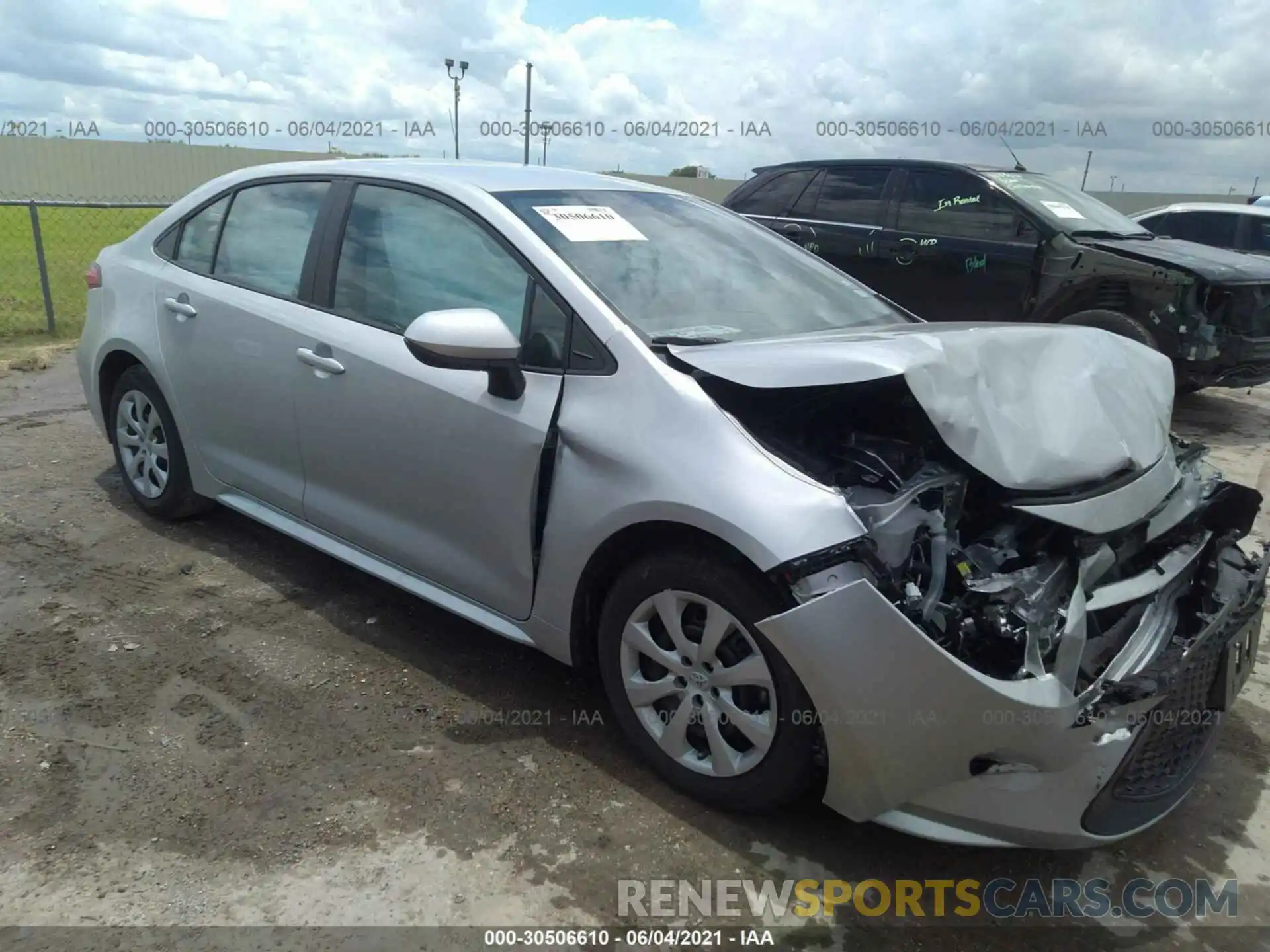 1 Photograph of a damaged car 5YFEPMAE1MP242732 TOYOTA COROLLA 2021