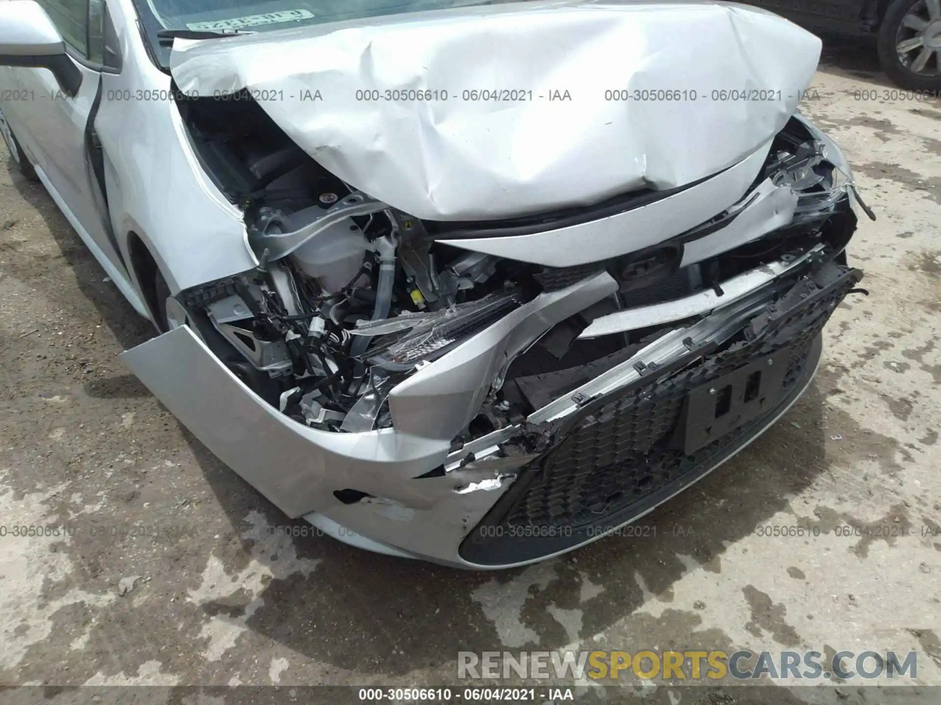 6 Photograph of a damaged car 5YFEPMAE1MP242732 TOYOTA COROLLA 2021