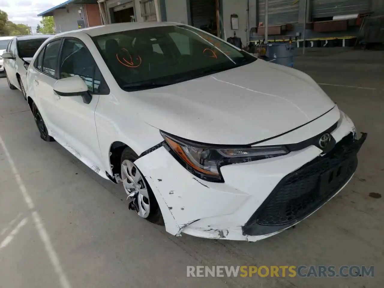 1 Photograph of a damaged car 5YFEPMAE1MP244917 TOYOTA COROLLA 2021