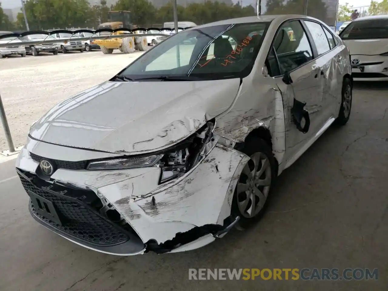 2 Photograph of a damaged car 5YFEPMAE1MP244917 TOYOTA COROLLA 2021