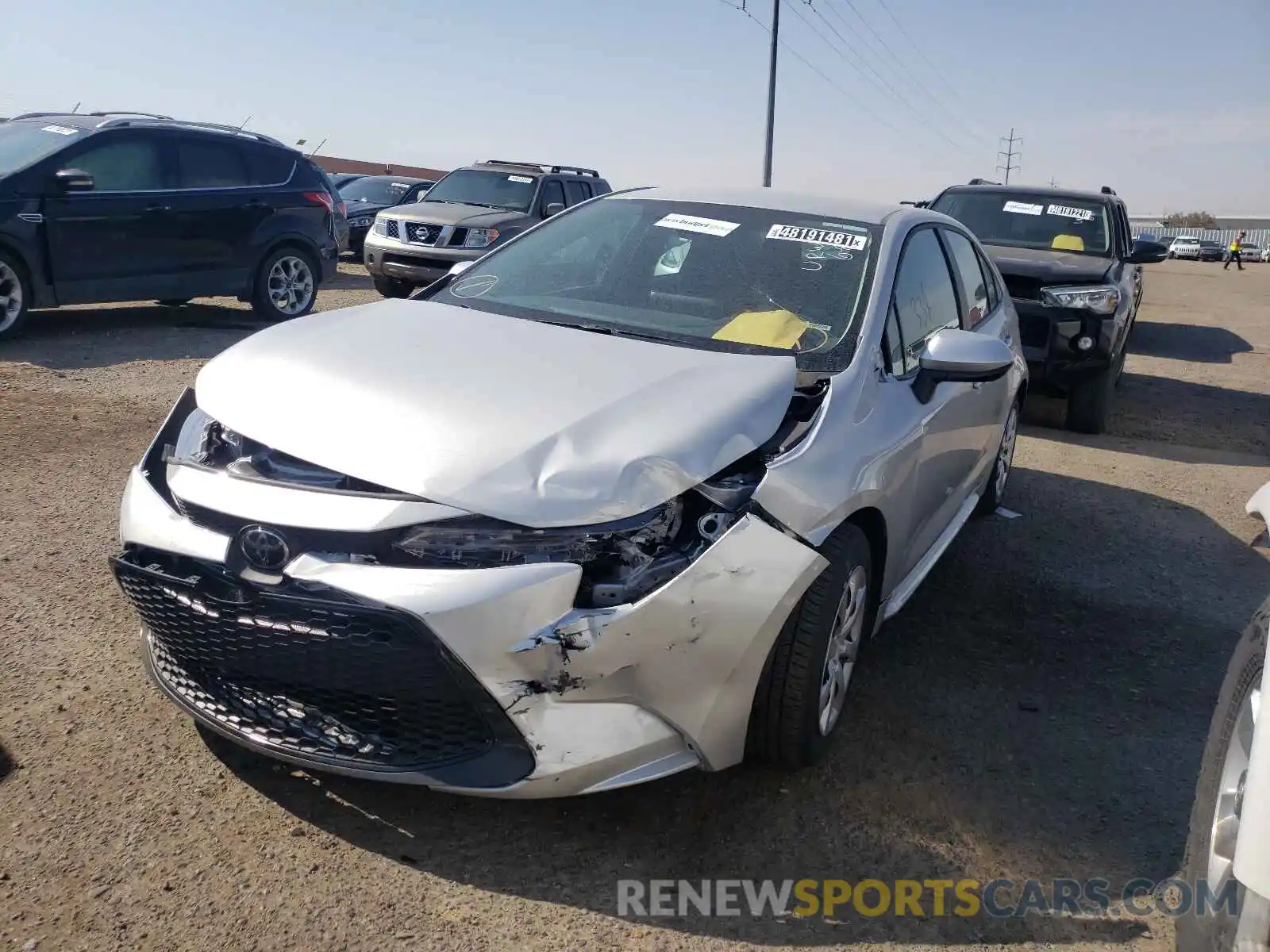 2 Photograph of a damaged car 5YFEPMAE1MP244920 TOYOTA COROLLA 2021