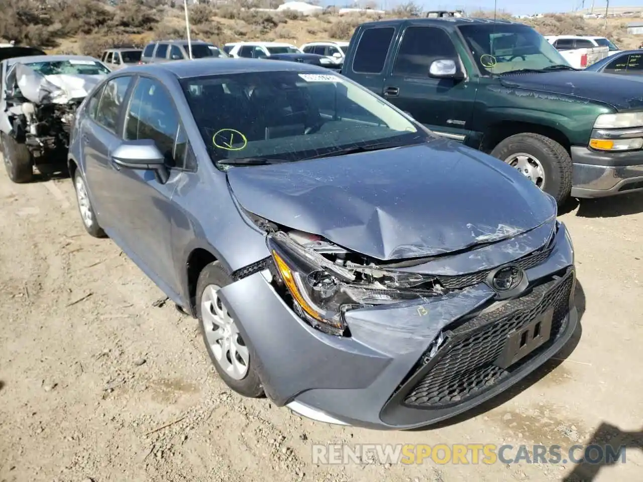 1 Photograph of a damaged car 5YFEPMAE1MP246747 TOYOTA COROLLA 2021