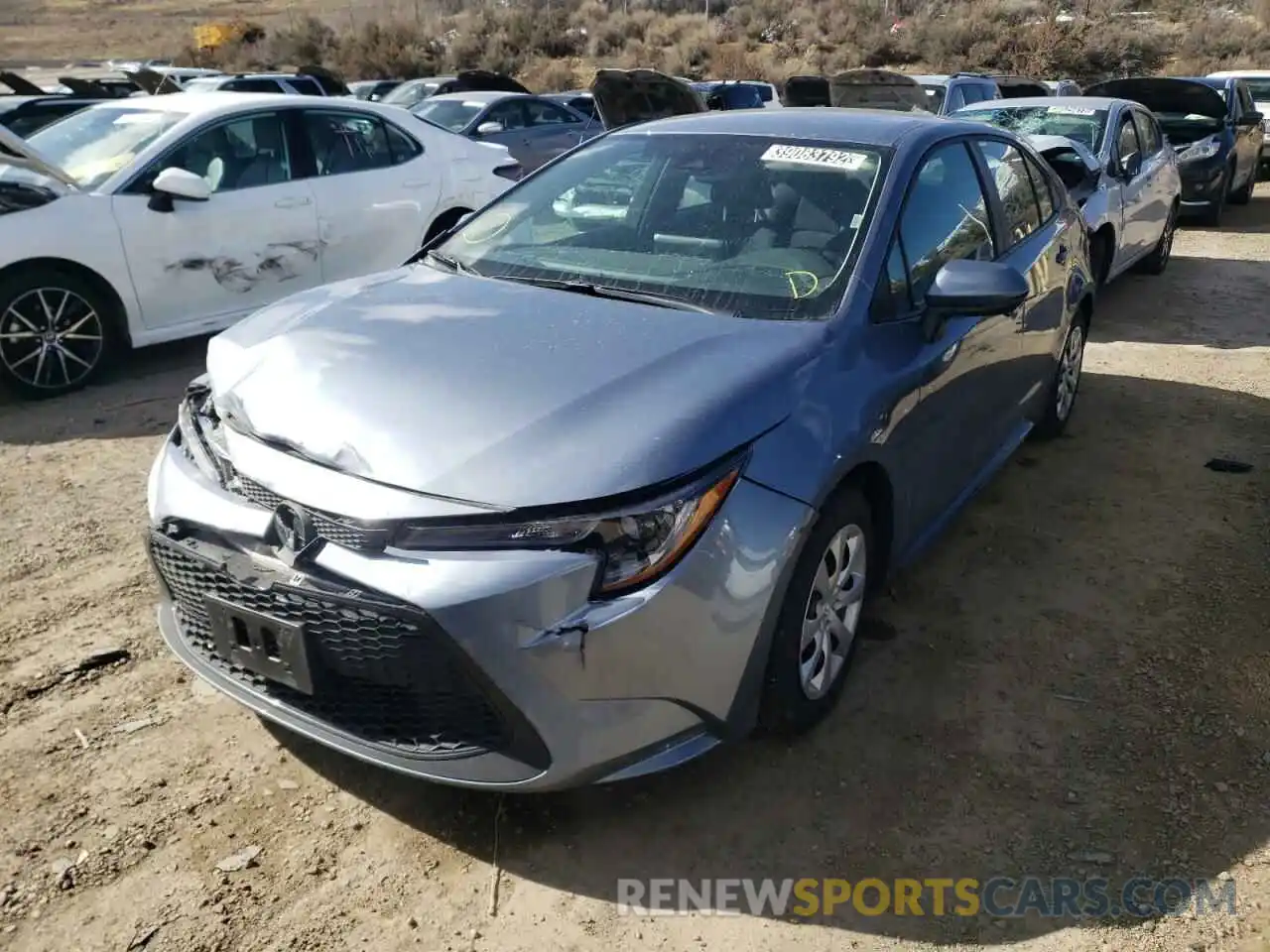 2 Photograph of a damaged car 5YFEPMAE1MP246747 TOYOTA COROLLA 2021