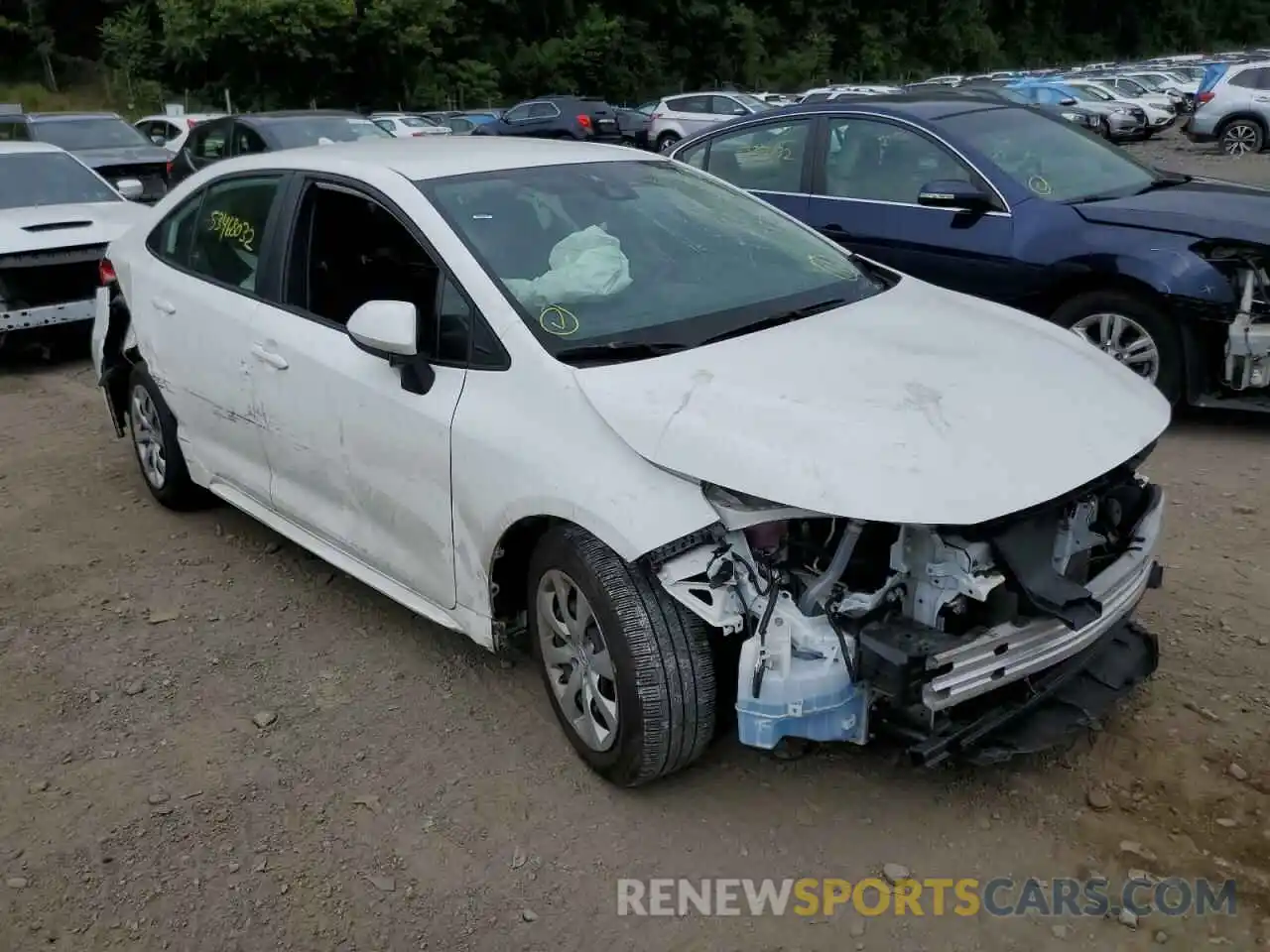 1 Photograph of a damaged car 5YFEPMAE1MP246876 TOYOTA COROLLA 2021