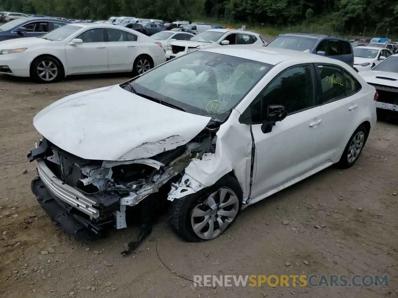 2 Photograph of a damaged car 5YFEPMAE1MP246876 TOYOTA COROLLA 2021