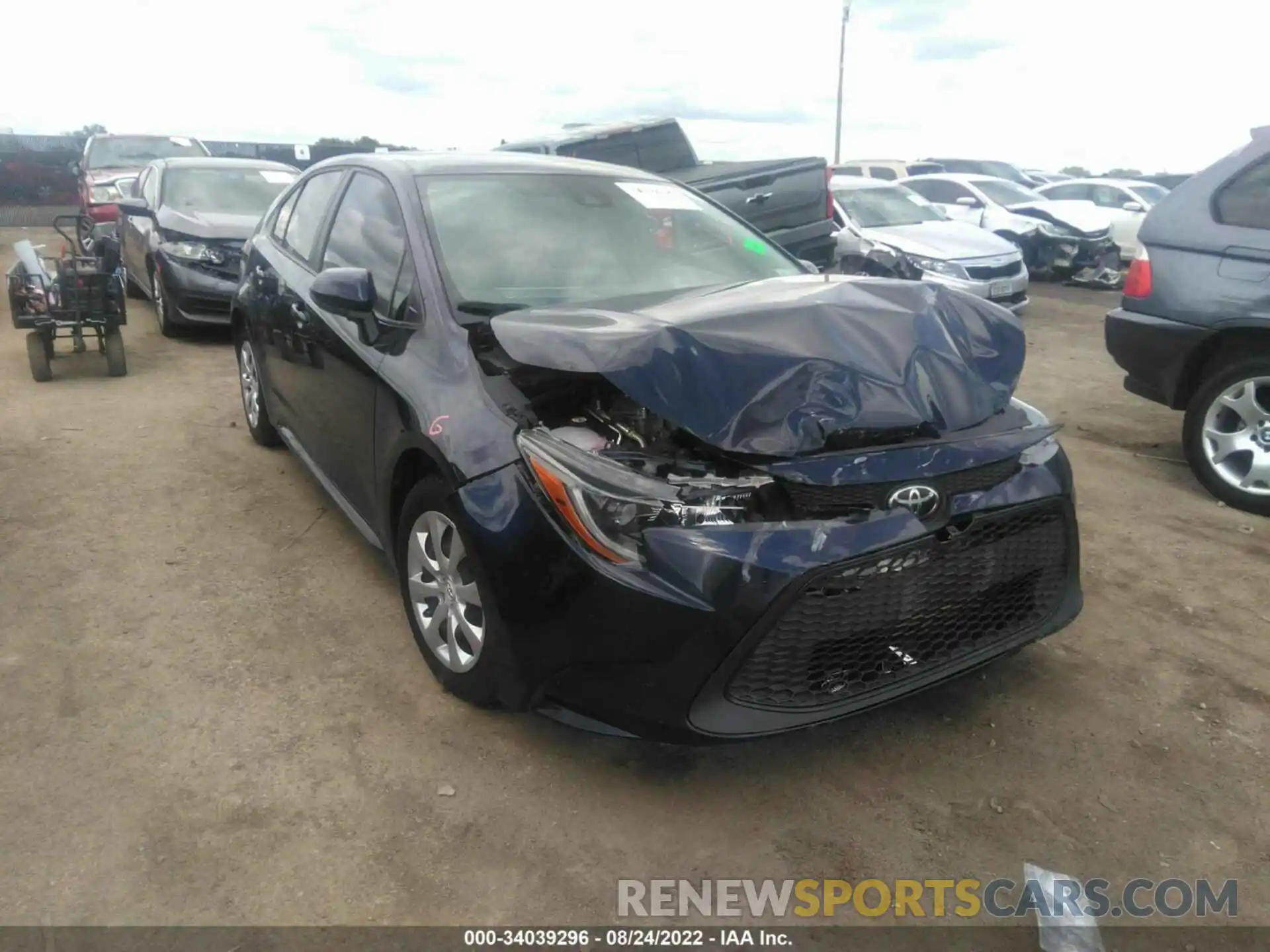 1 Photograph of a damaged car 5YFEPMAE1MP249406 TOYOTA COROLLA 2021