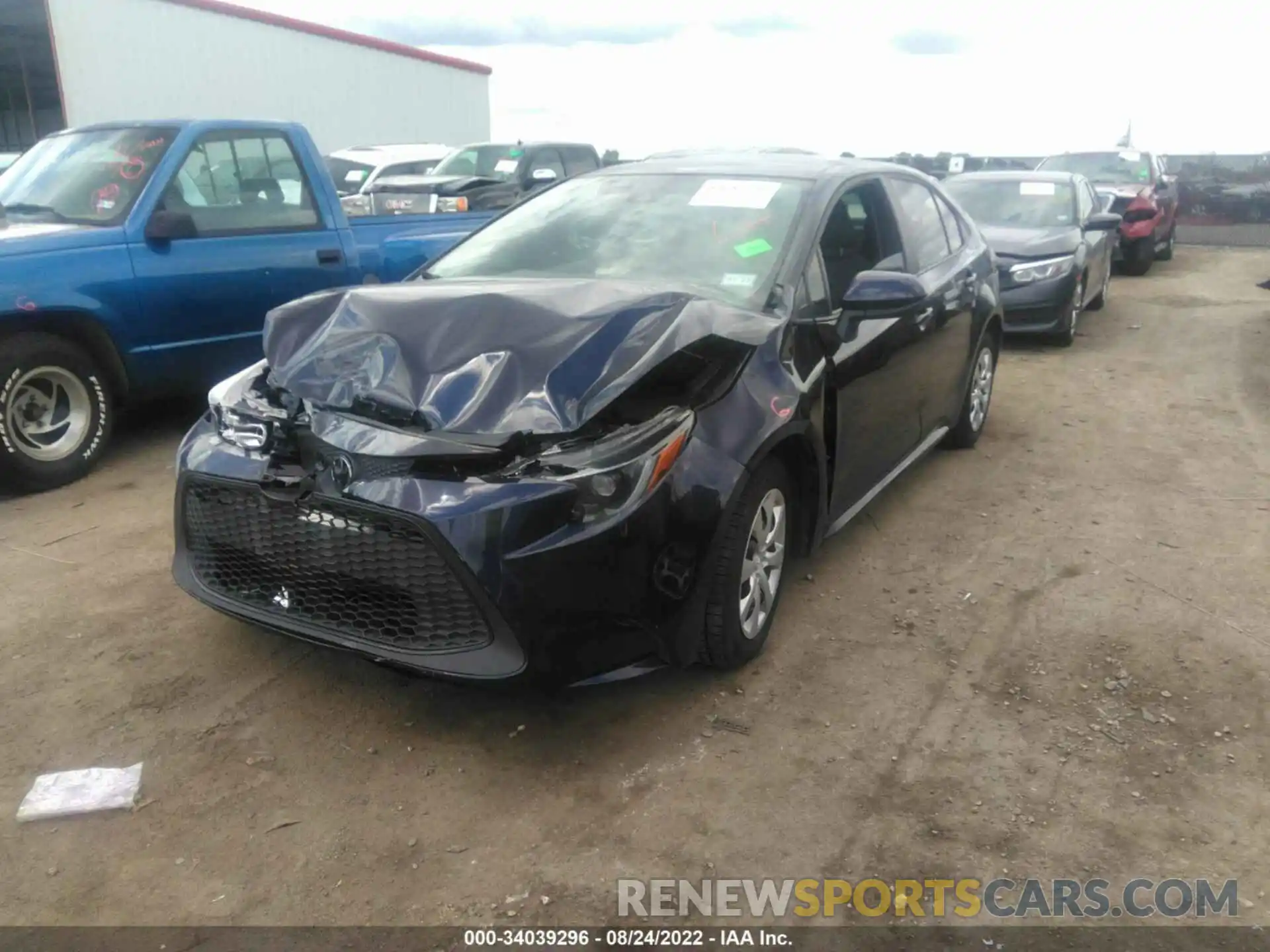 2 Photograph of a damaged car 5YFEPMAE1MP249406 TOYOTA COROLLA 2021