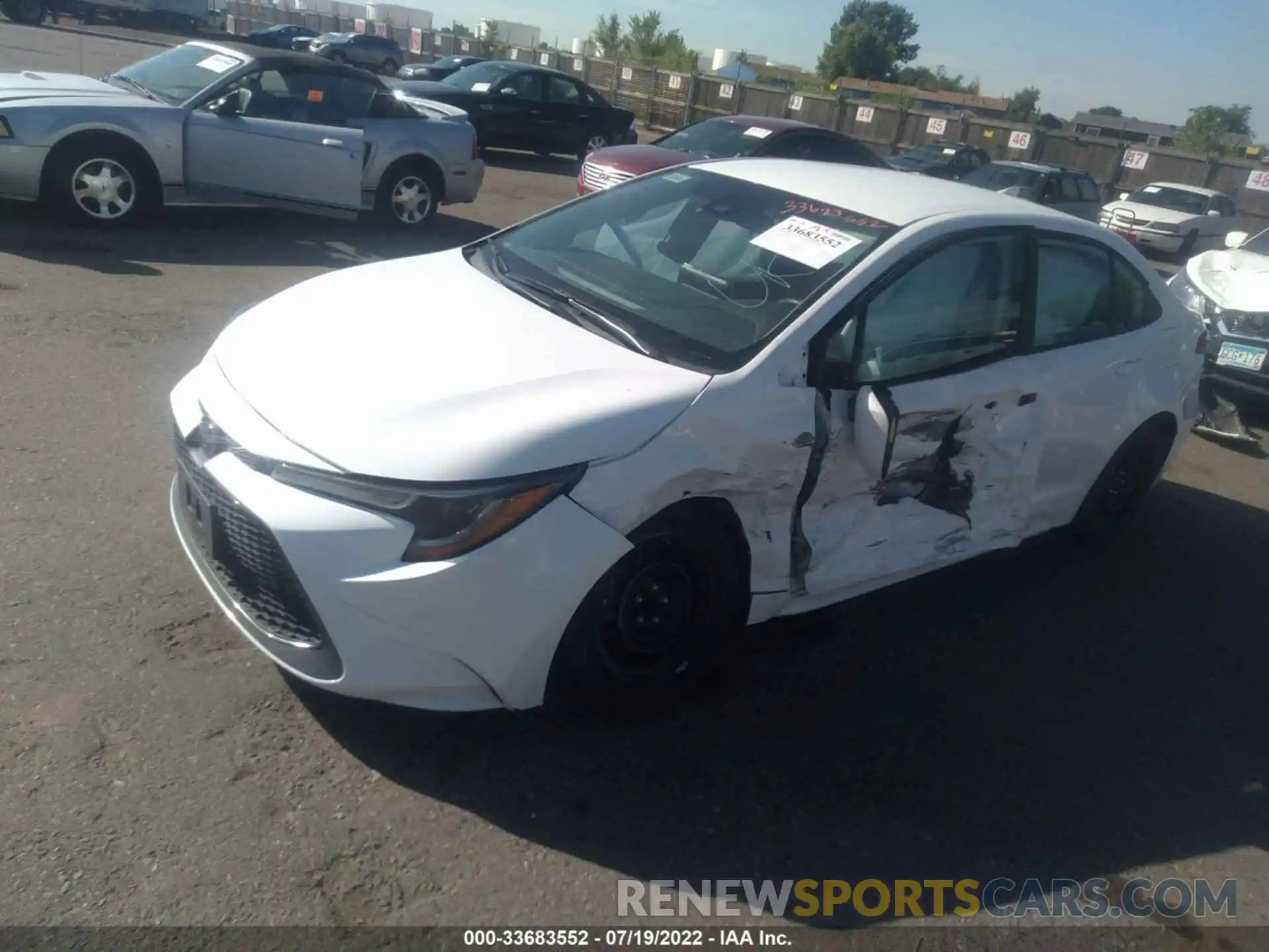 2 Photograph of a damaged car 5YFEPMAE1MP249857 TOYOTA COROLLA 2021