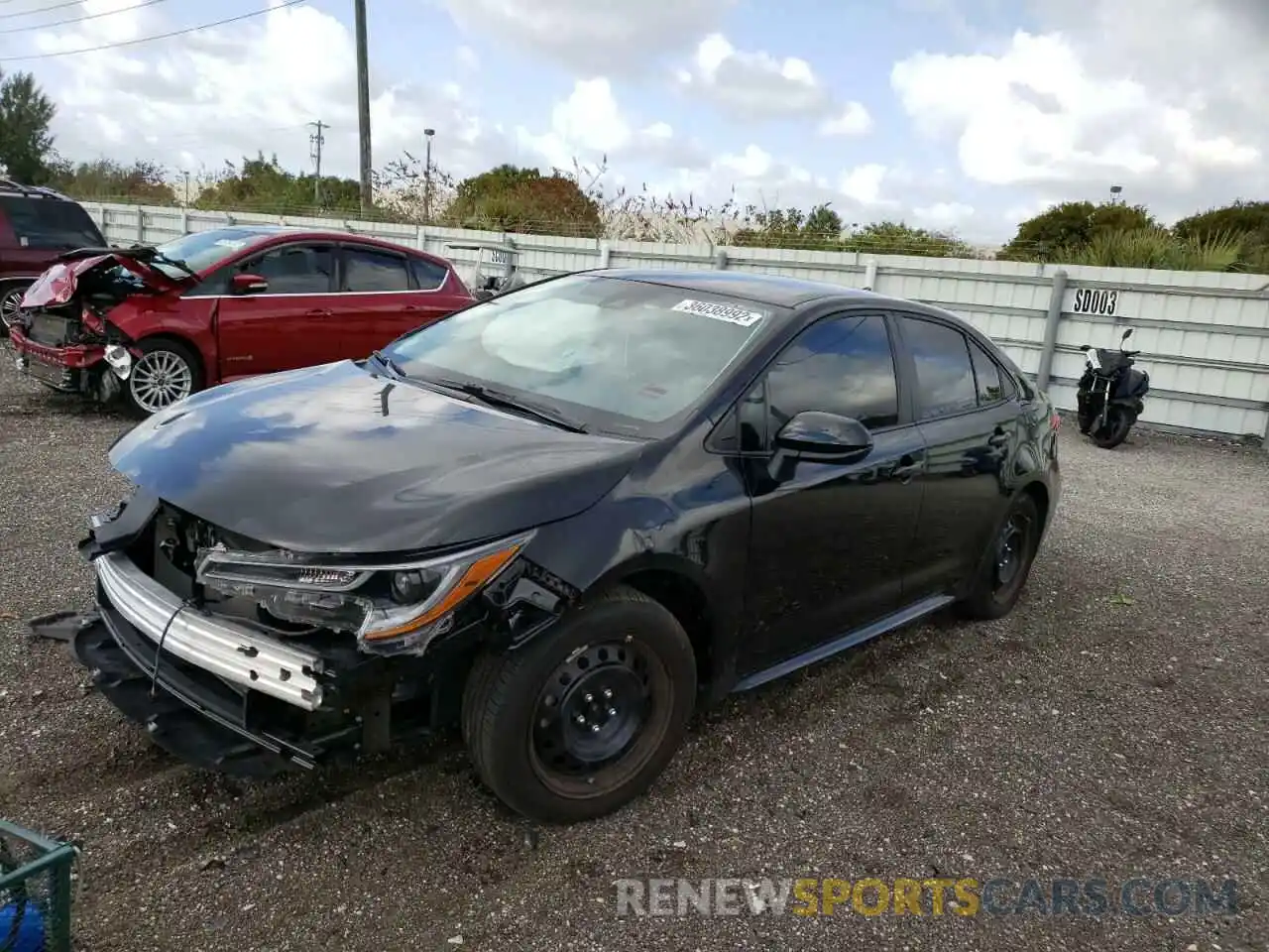 2 Photograph of a damaged car 5YFEPMAE1MP251687 TOYOTA COROLLA 2021