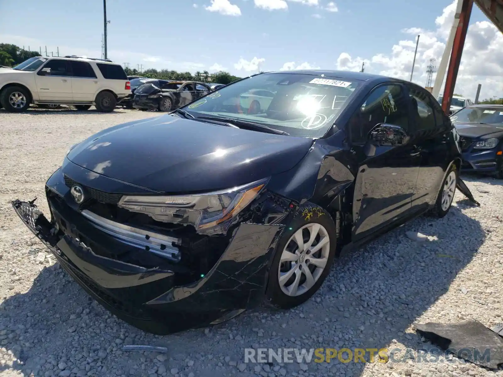 2 Photograph of a damaged car 5YFEPMAE1MP252824 TOYOTA COROLLA 2021