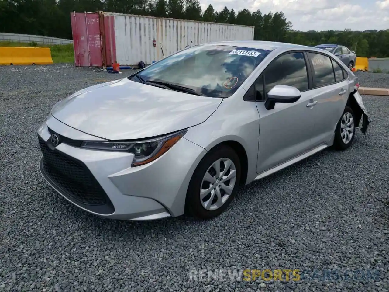 2 Photograph of a damaged car 5YFEPMAE1MP253276 TOYOTA COROLLA 2021