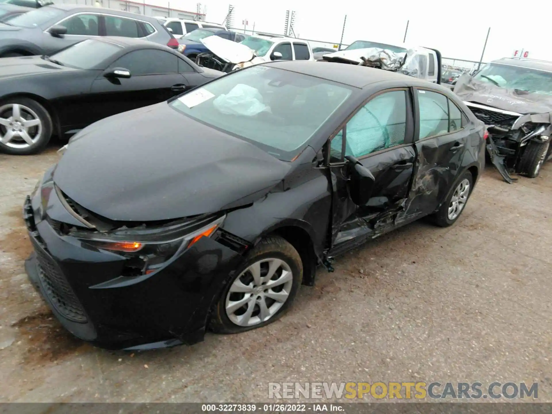 2 Photograph of a damaged car 5YFEPMAE1MP254704 TOYOTA COROLLA 2021