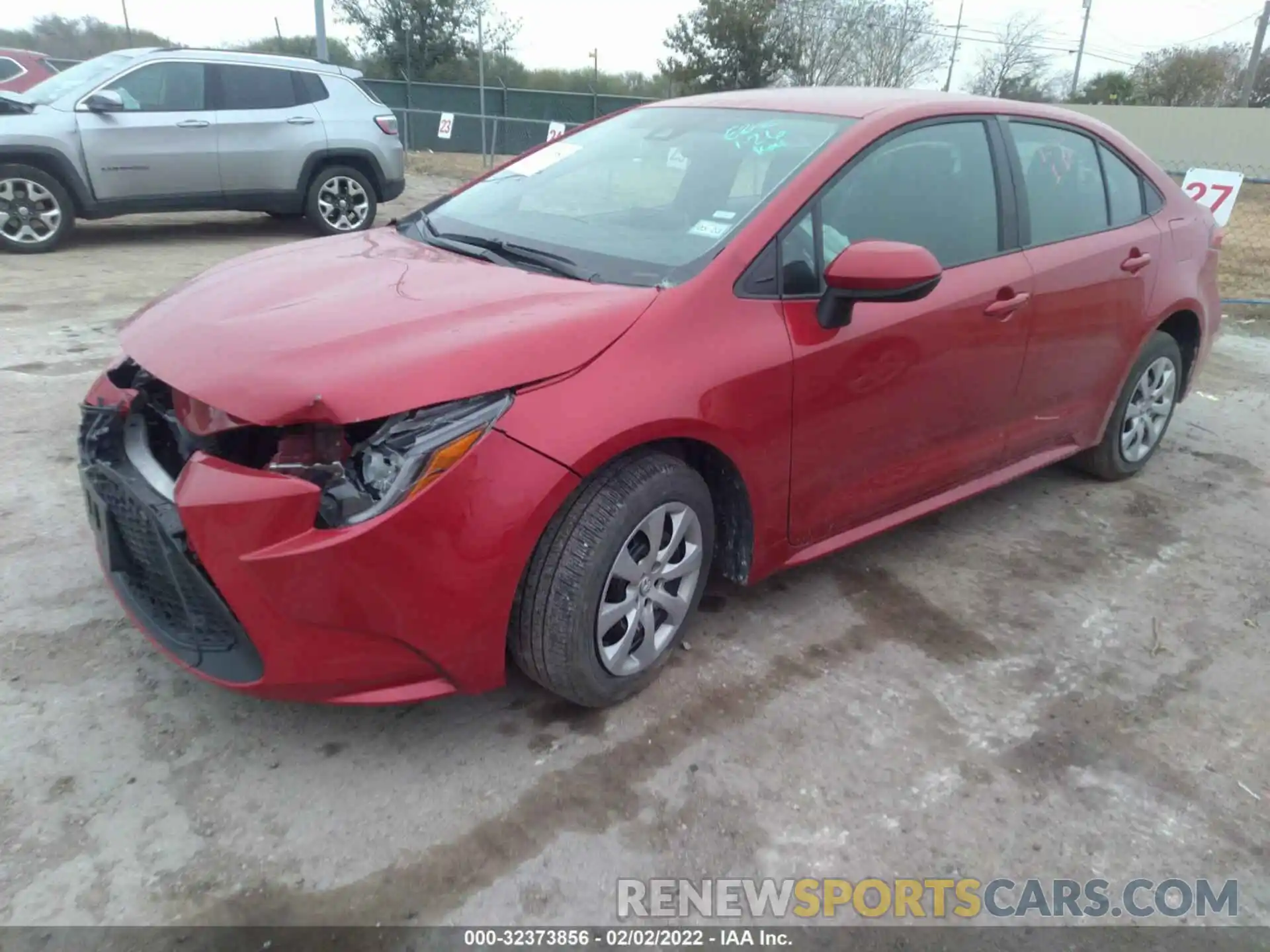 2 Photograph of a damaged car 5YFEPMAE1MP256940 TOYOTA COROLLA 2021