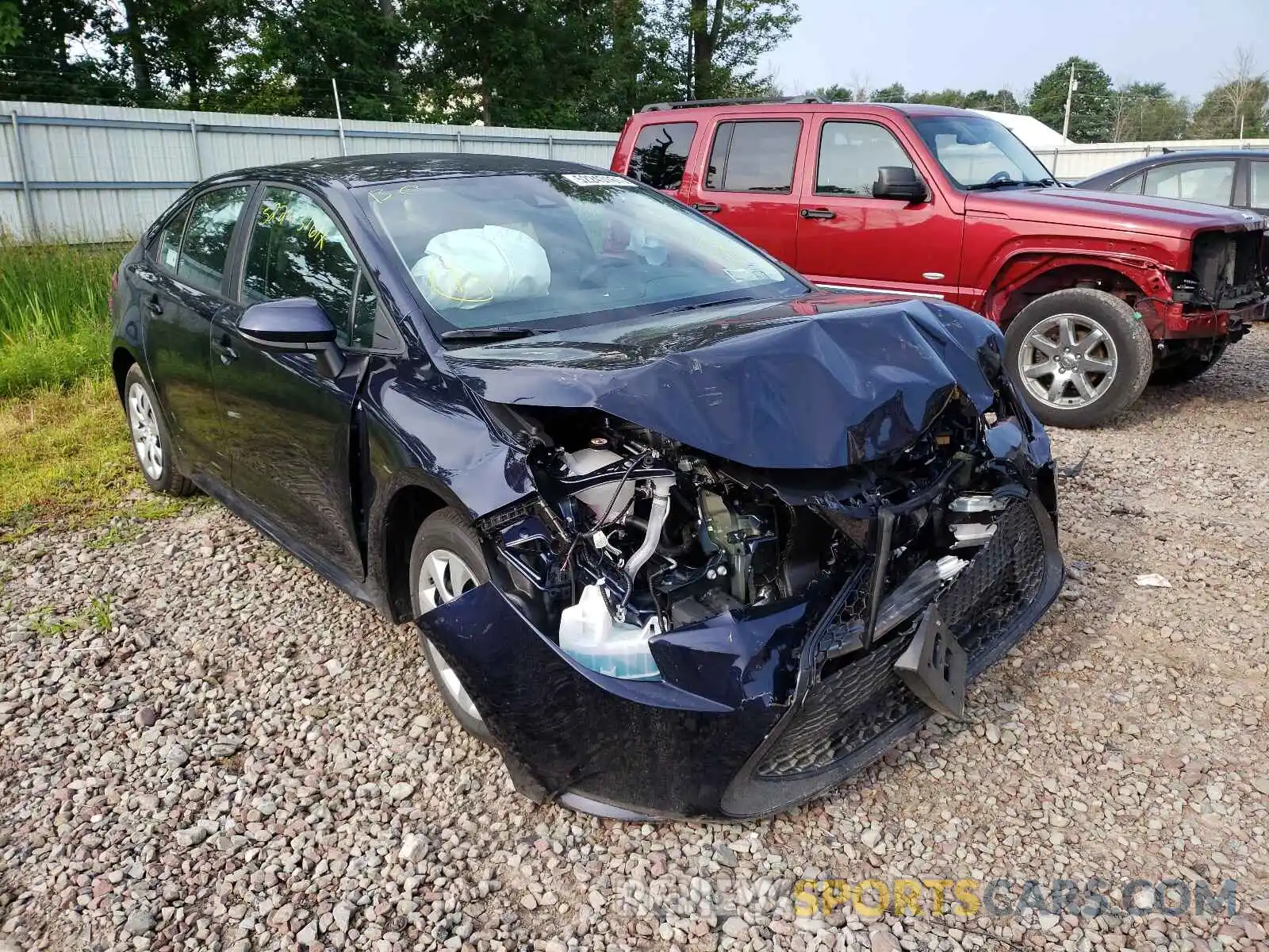 1 Photograph of a damaged car 5YFEPMAE1MP257456 TOYOTA COROLLA 2021