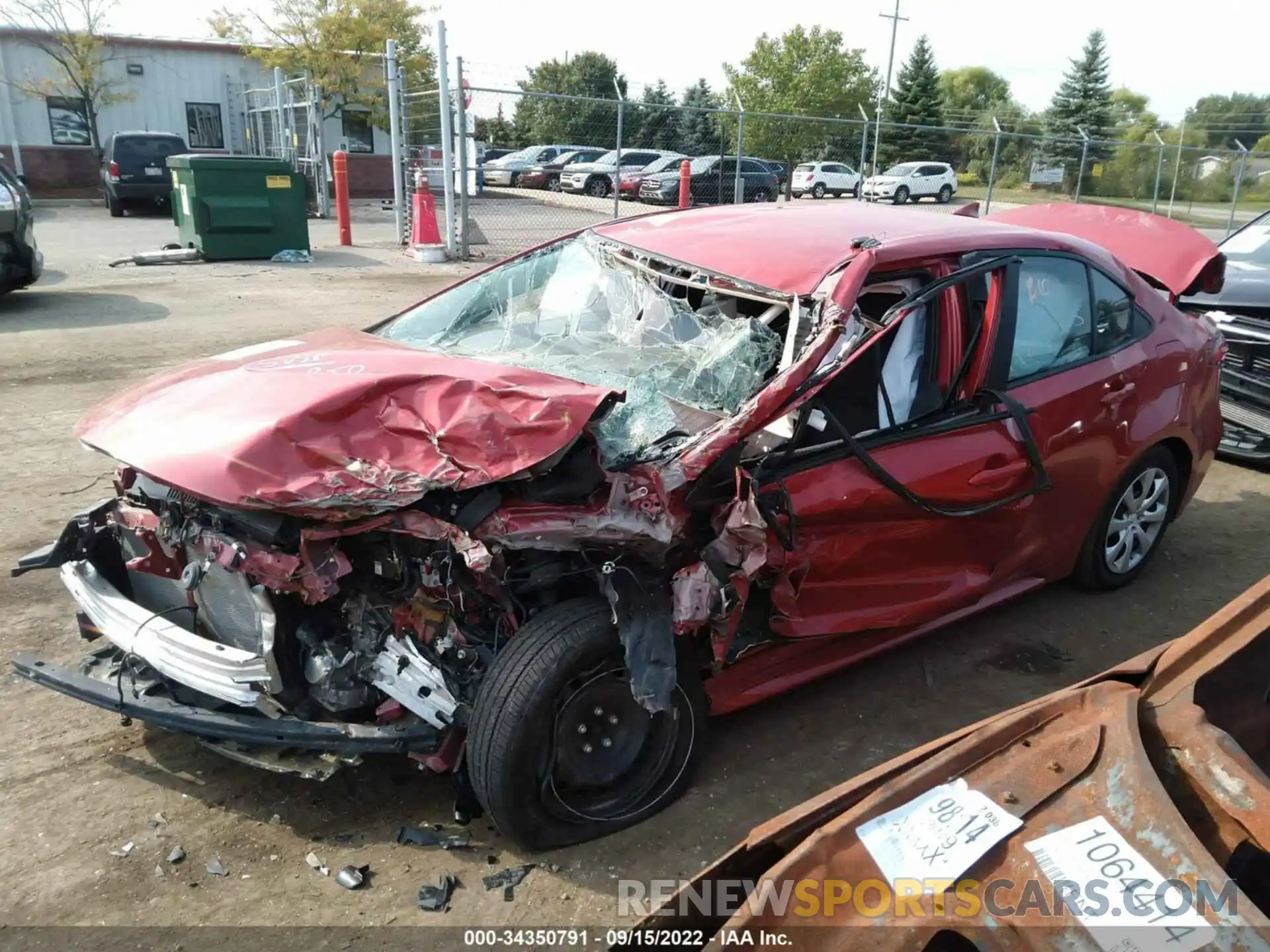 6 Photograph of a damaged car 5YFEPMAE1MP257571 TOYOTA COROLLA 2021