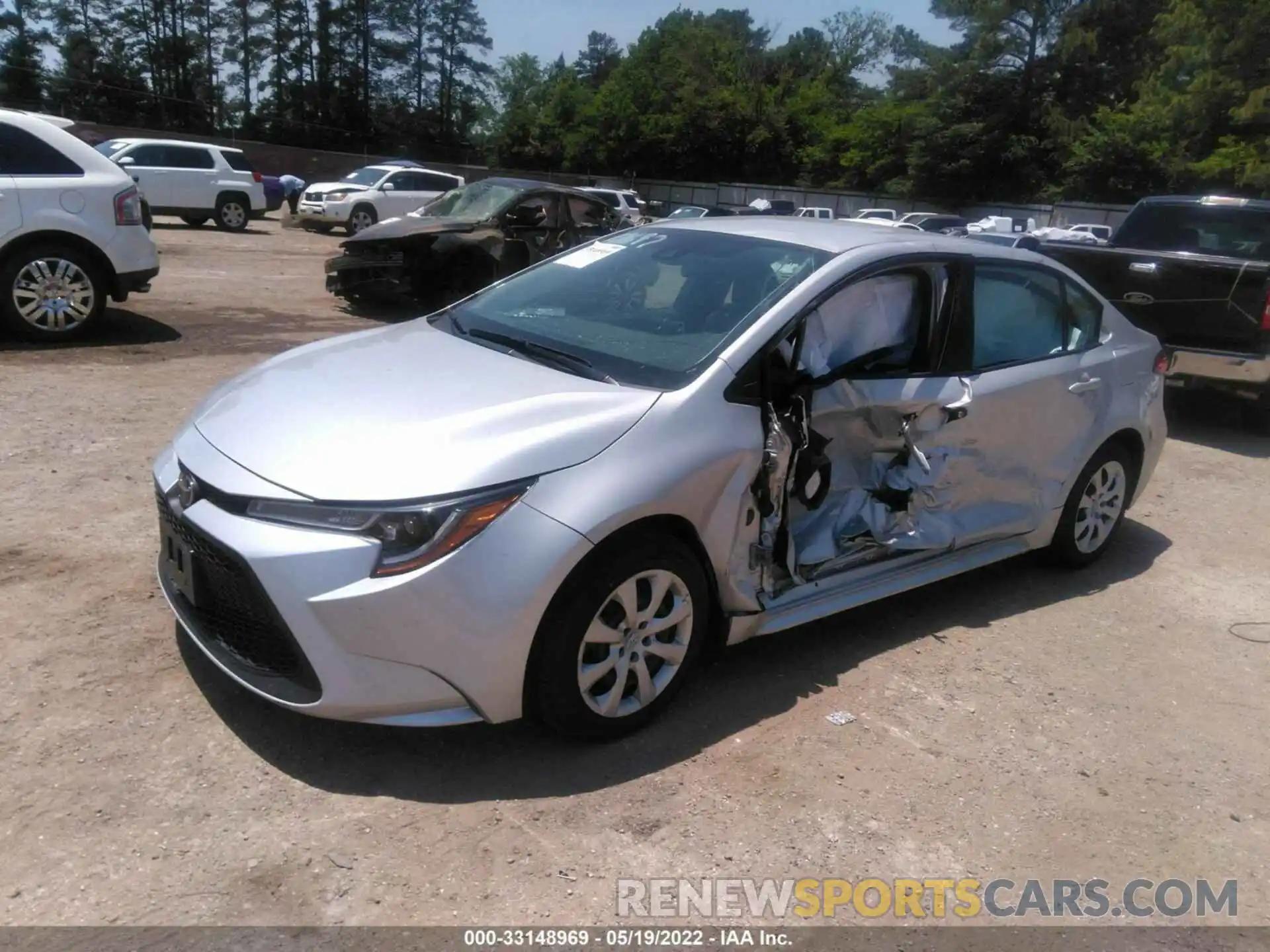 2 Photograph of a damaged car 5YFEPMAE1MP258381 TOYOTA COROLLA 2021