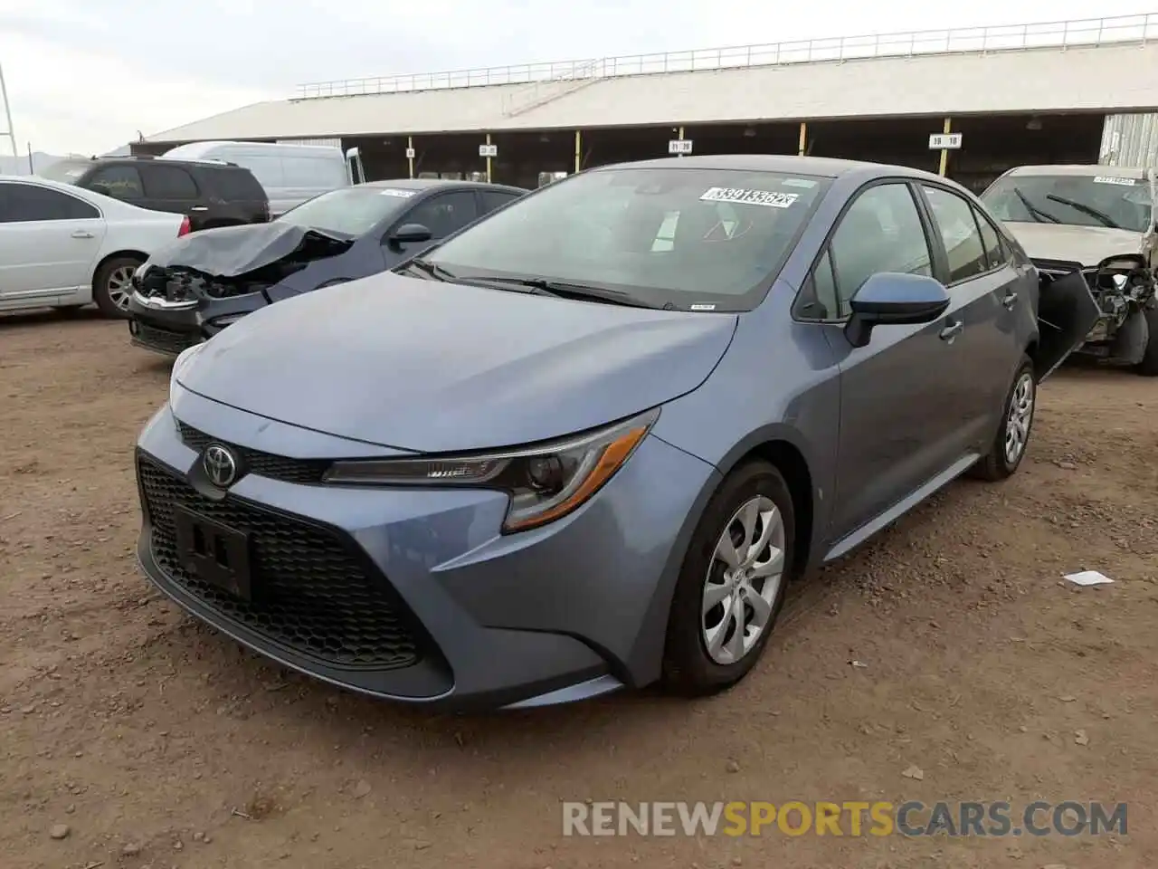 2 Photograph of a damaged car 5YFEPMAE1MP261085 TOYOTA COROLLA 2021