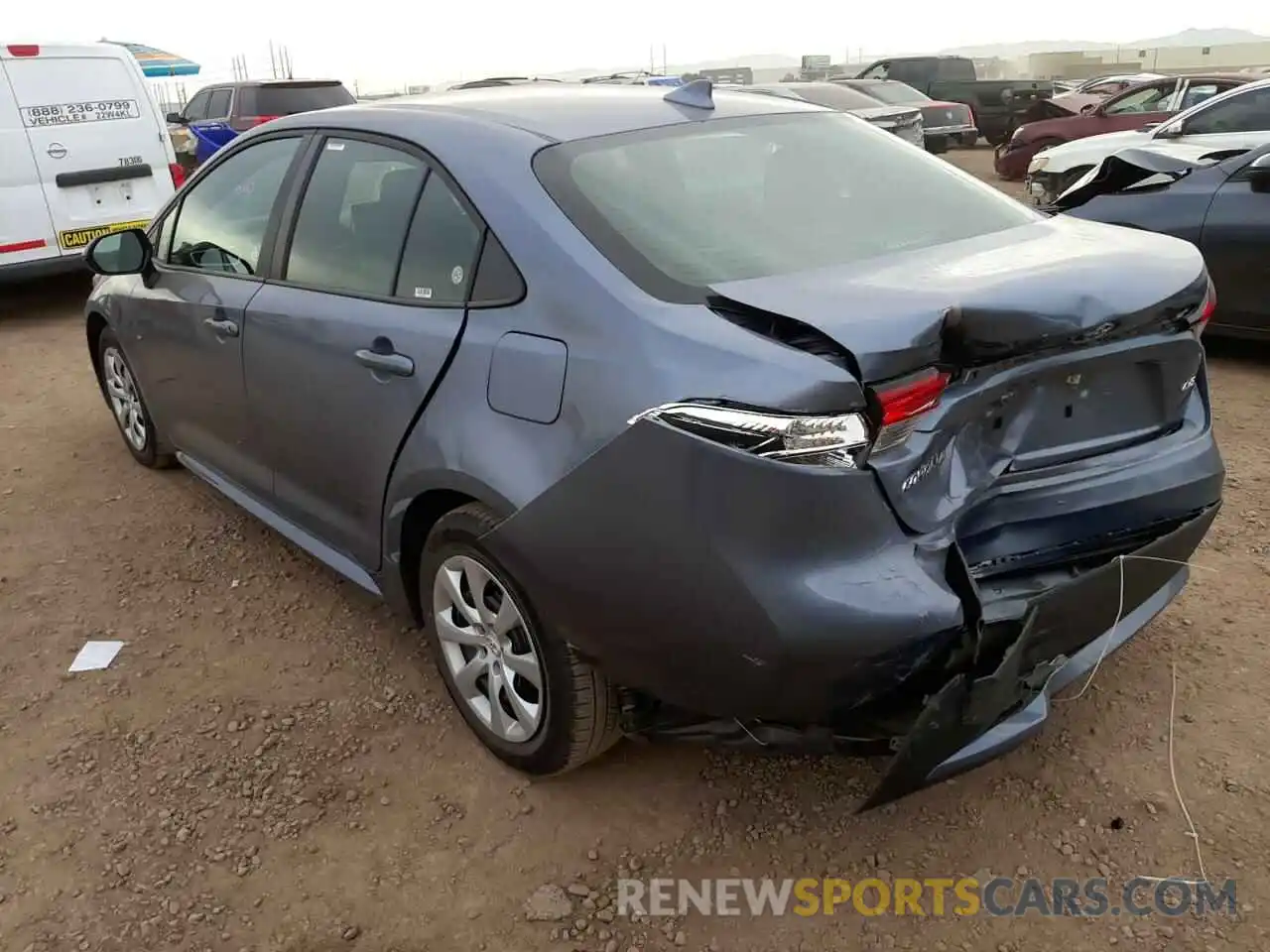 3 Photograph of a damaged car 5YFEPMAE1MP261085 TOYOTA COROLLA 2021