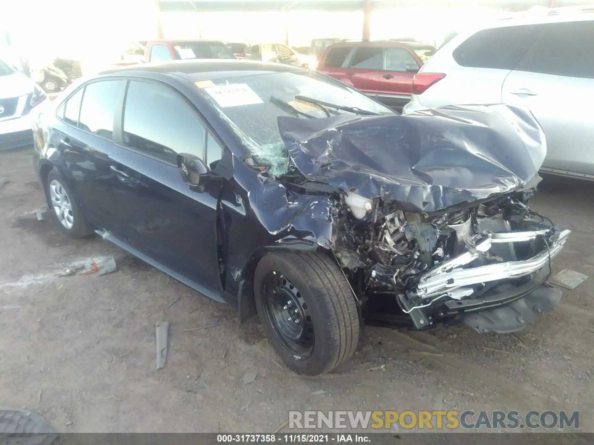 1 Photograph of a damaged car 5YFEPMAE1MP264407 TOYOTA COROLLA 2021