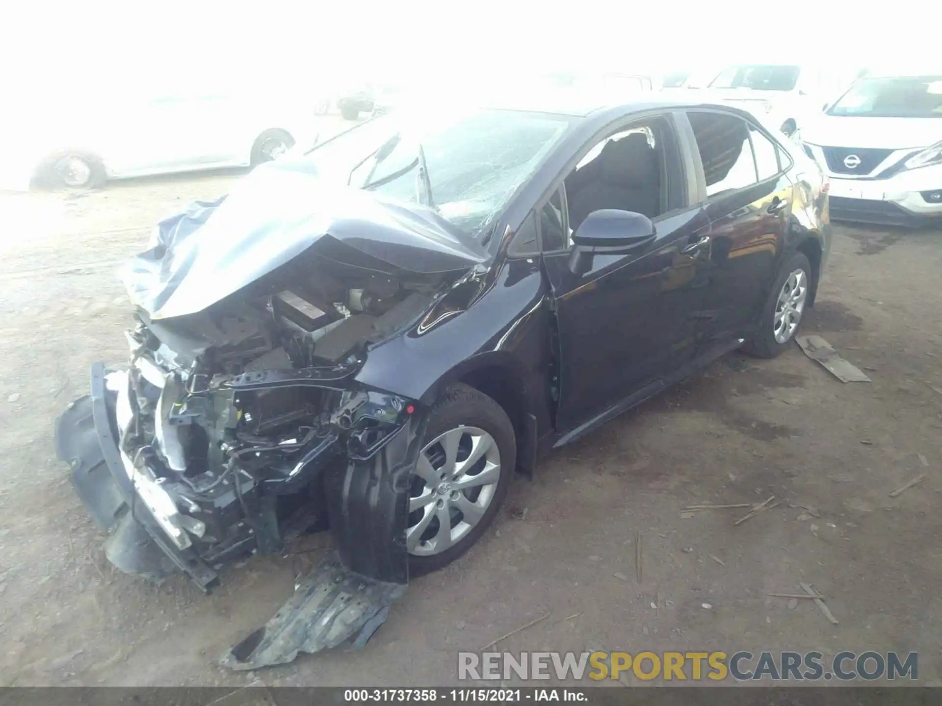 2 Photograph of a damaged car 5YFEPMAE1MP264407 TOYOTA COROLLA 2021