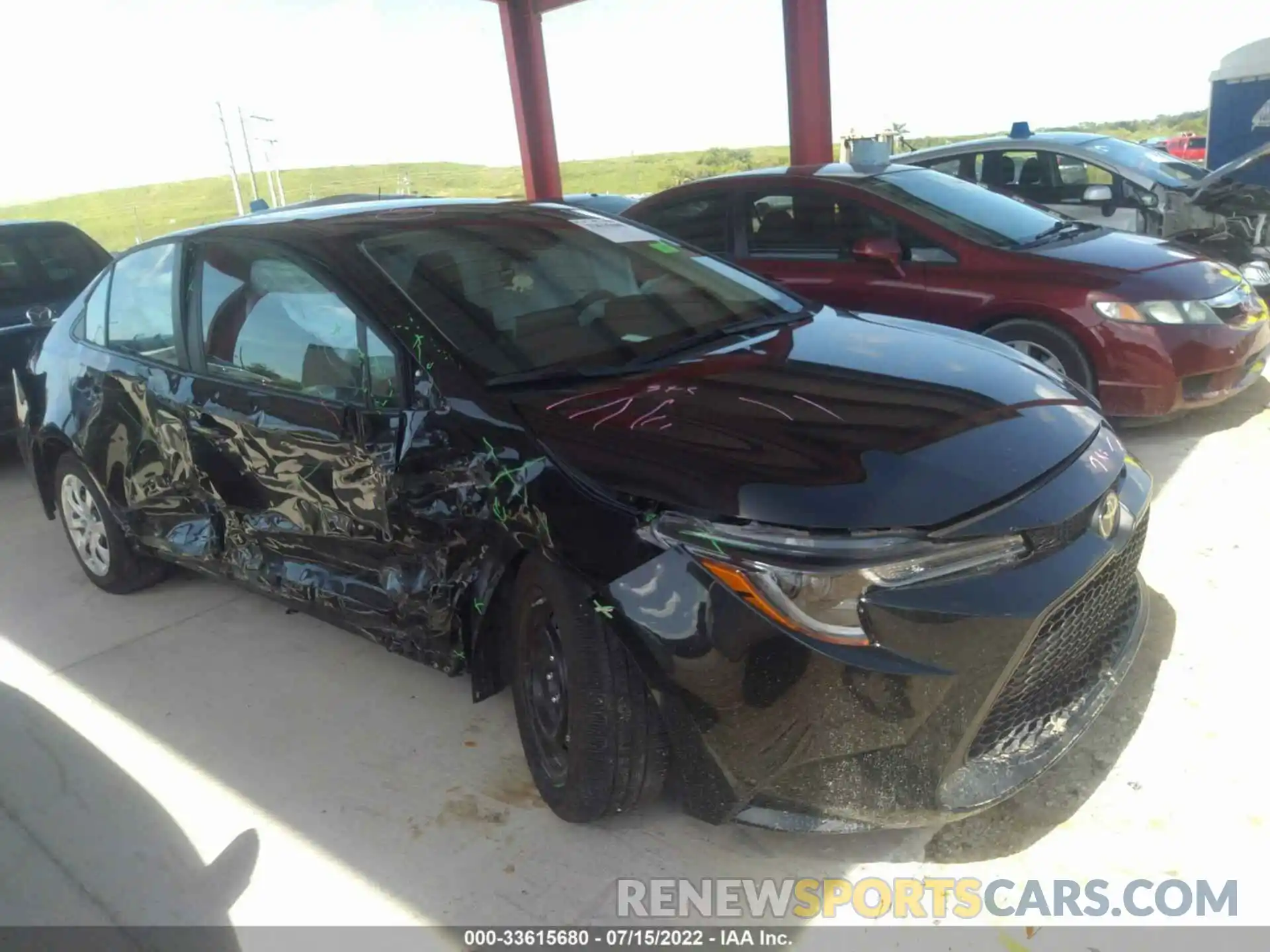 1 Photograph of a damaged car 5YFEPMAE1MP267145 TOYOTA COROLLA 2021